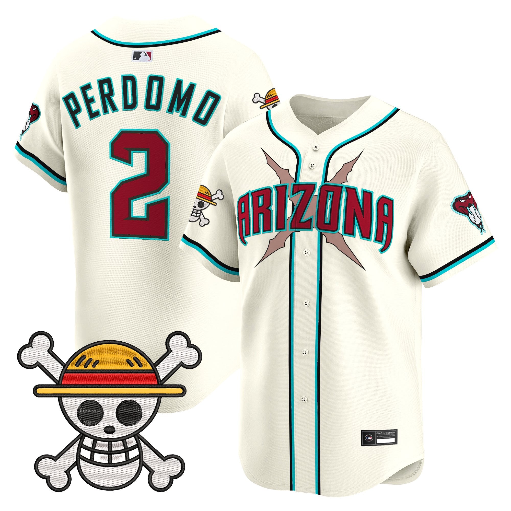 Men's Diamondbacks x One Piece Vapor Premier Limited Jersey - Stitched