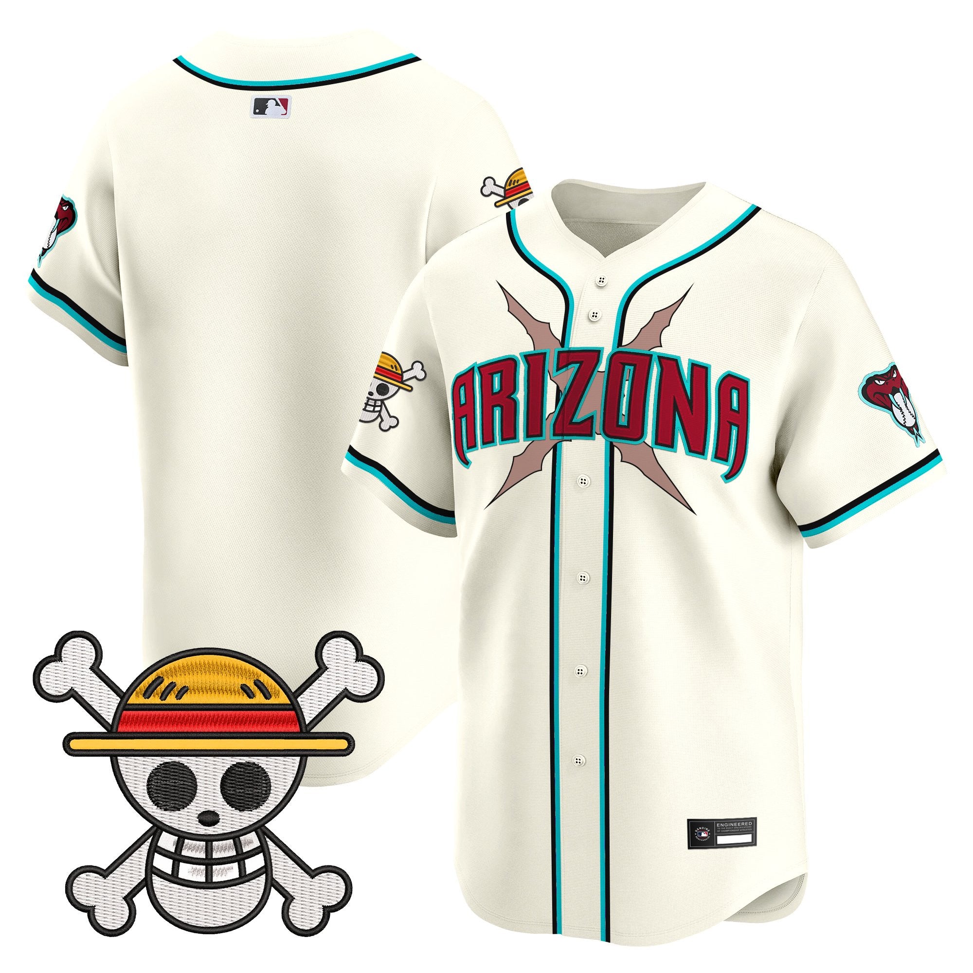 Men's Diamondbacks x One Piece Vapor Premier Limited Jersey - Stitched