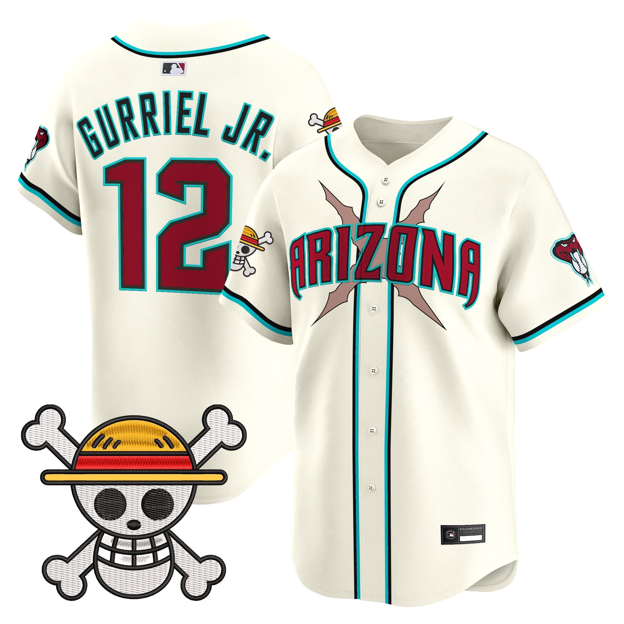 Men's Diamondbacks x One Piece Vapor Premier Limited Jersey - Stitched