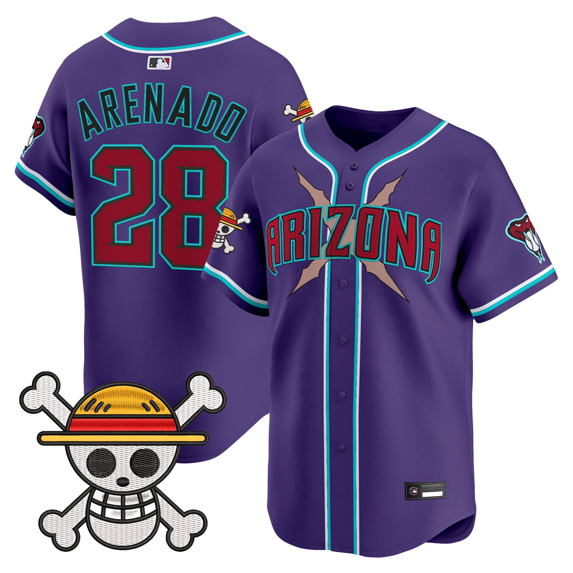 Men's Diamondbacks x One Piece Vapor Premier Limited Jersey - Stitched