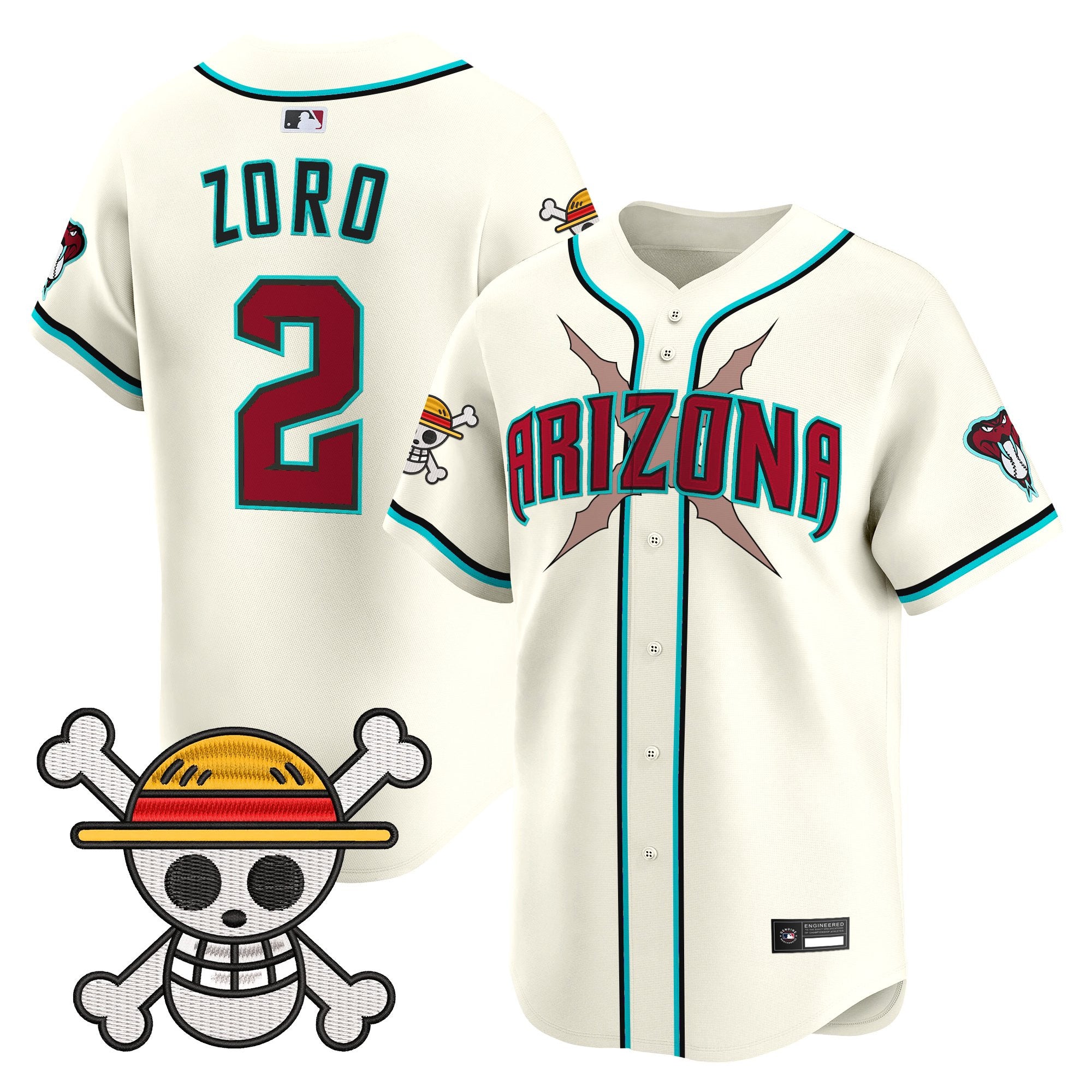 Men's Diamondbacks x One Piece Vapor Premier Limited Jersey - Stitched