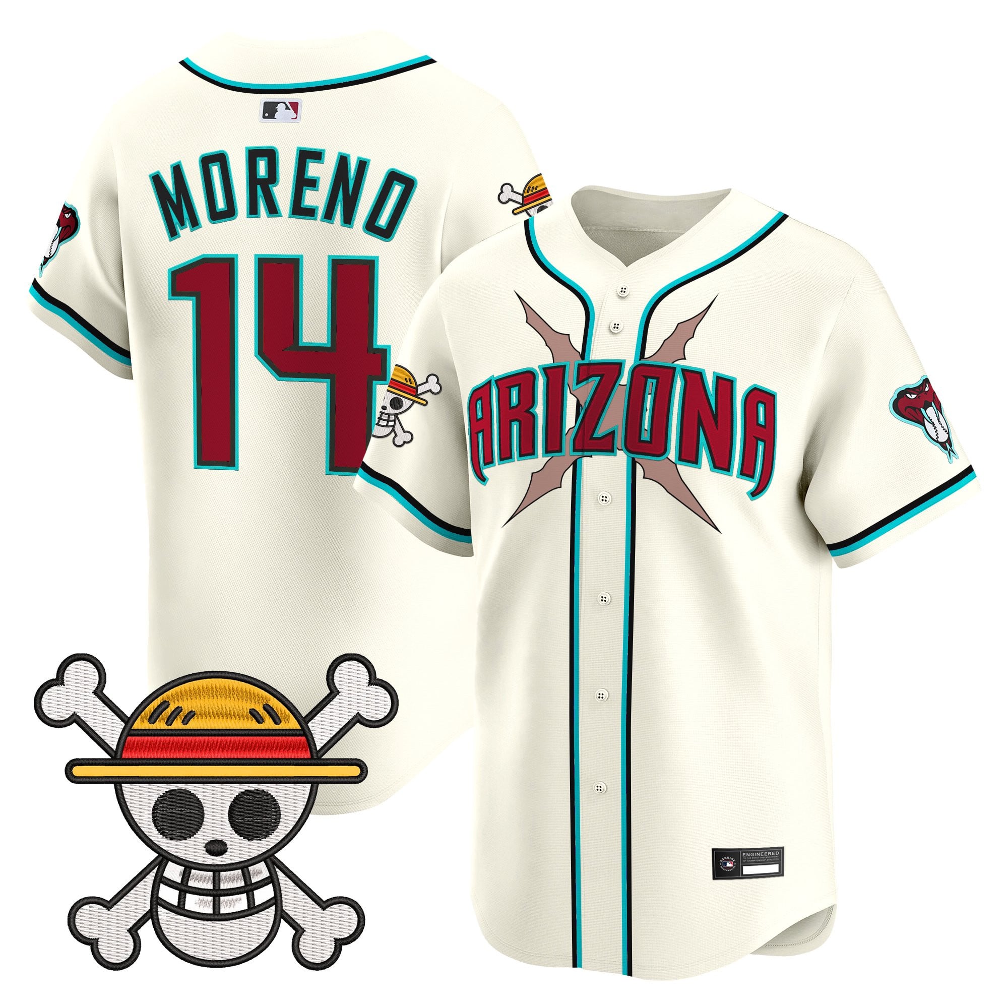Men's Diamondbacks x One Piece Vapor Premier Limited Jersey - Stitched