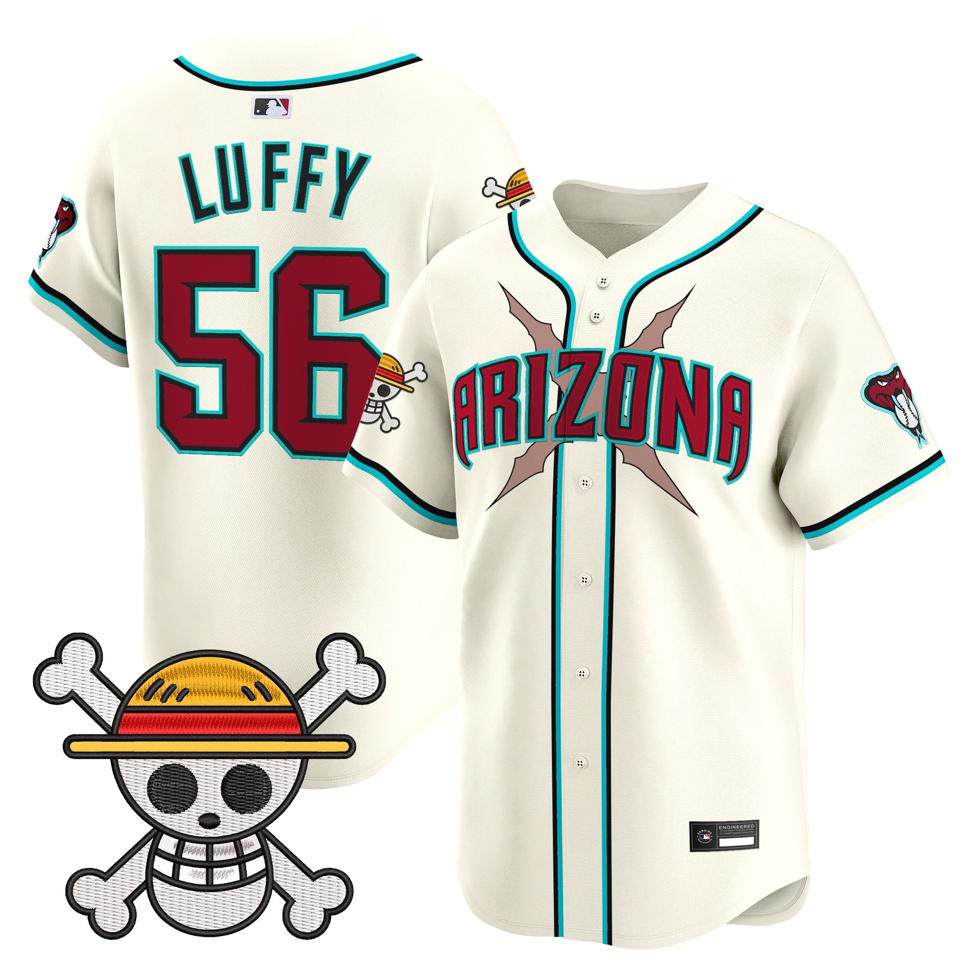 Men's Diamondbacks x One Piece Vapor Premier Limited Jersey - Stitched