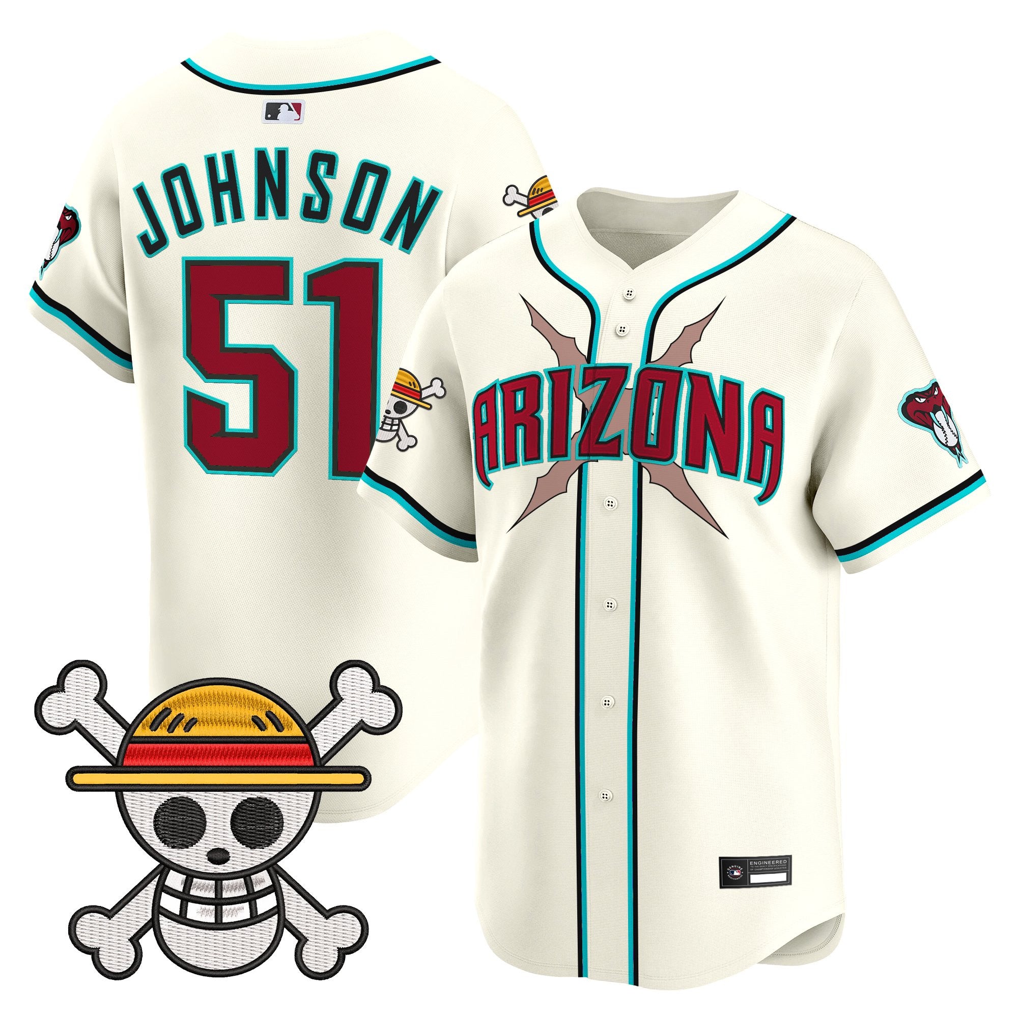 Men's Diamondbacks x One Piece Vapor Premier Limited Jersey - Stitched