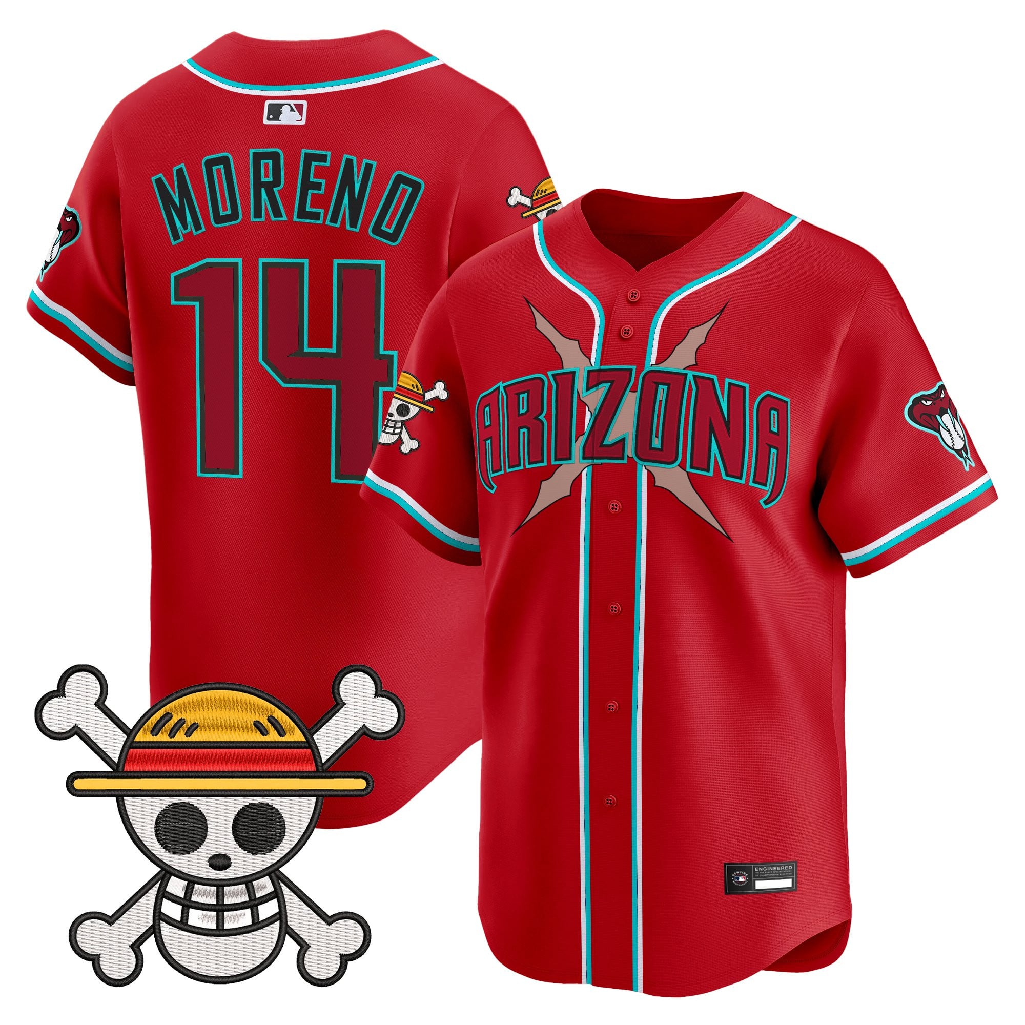 Men's Diamondbacks x One Piece Vapor Premier Limited Jersey - Stitched