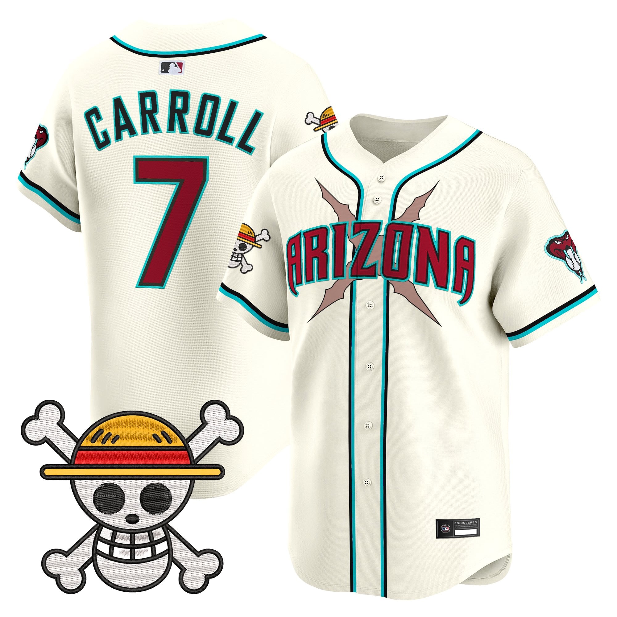 Men's Diamondbacks x One Piece Vapor Premier Limited Jersey - Stitched