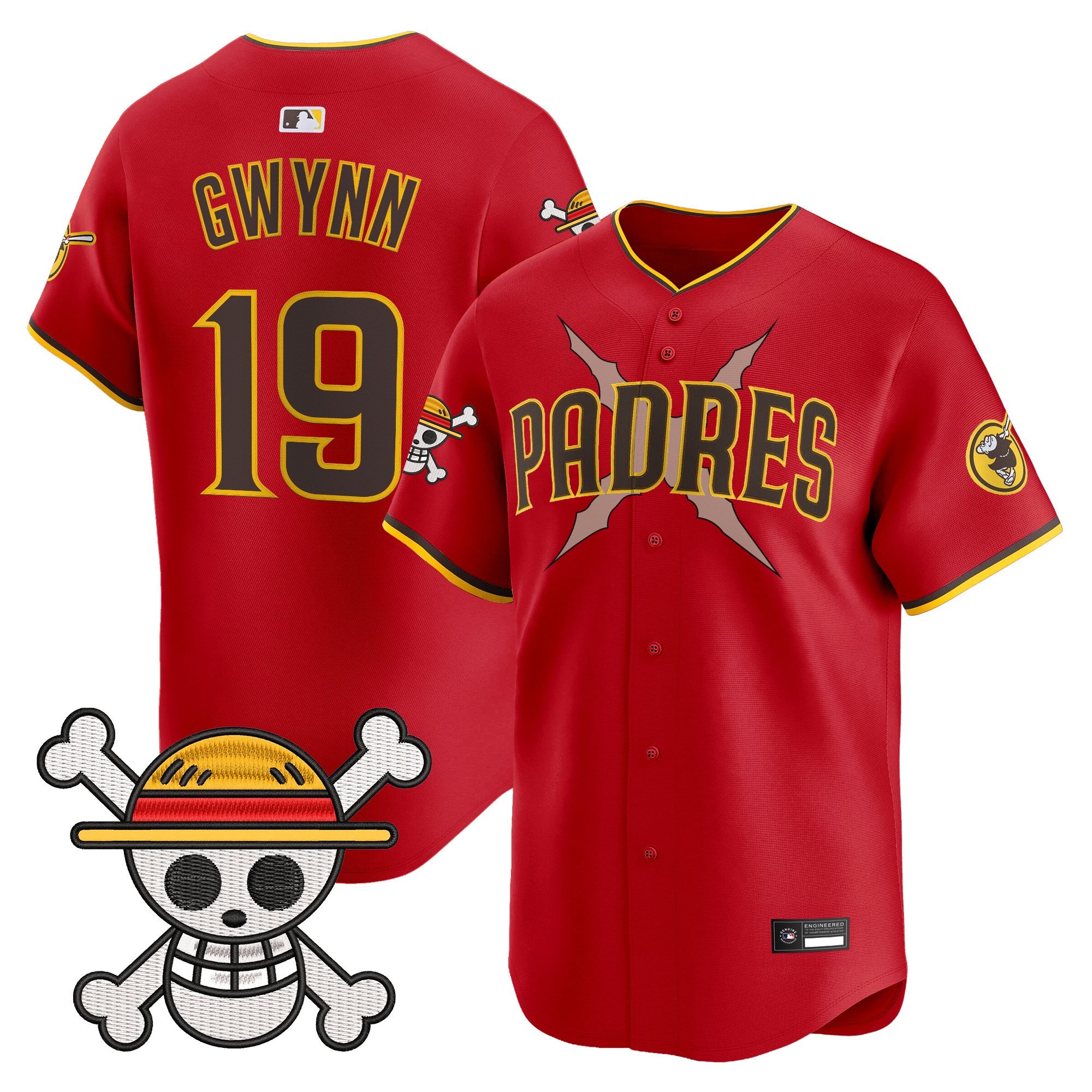Men's Padres x One Piece Vapor Premier Limited Jersey - Stitched