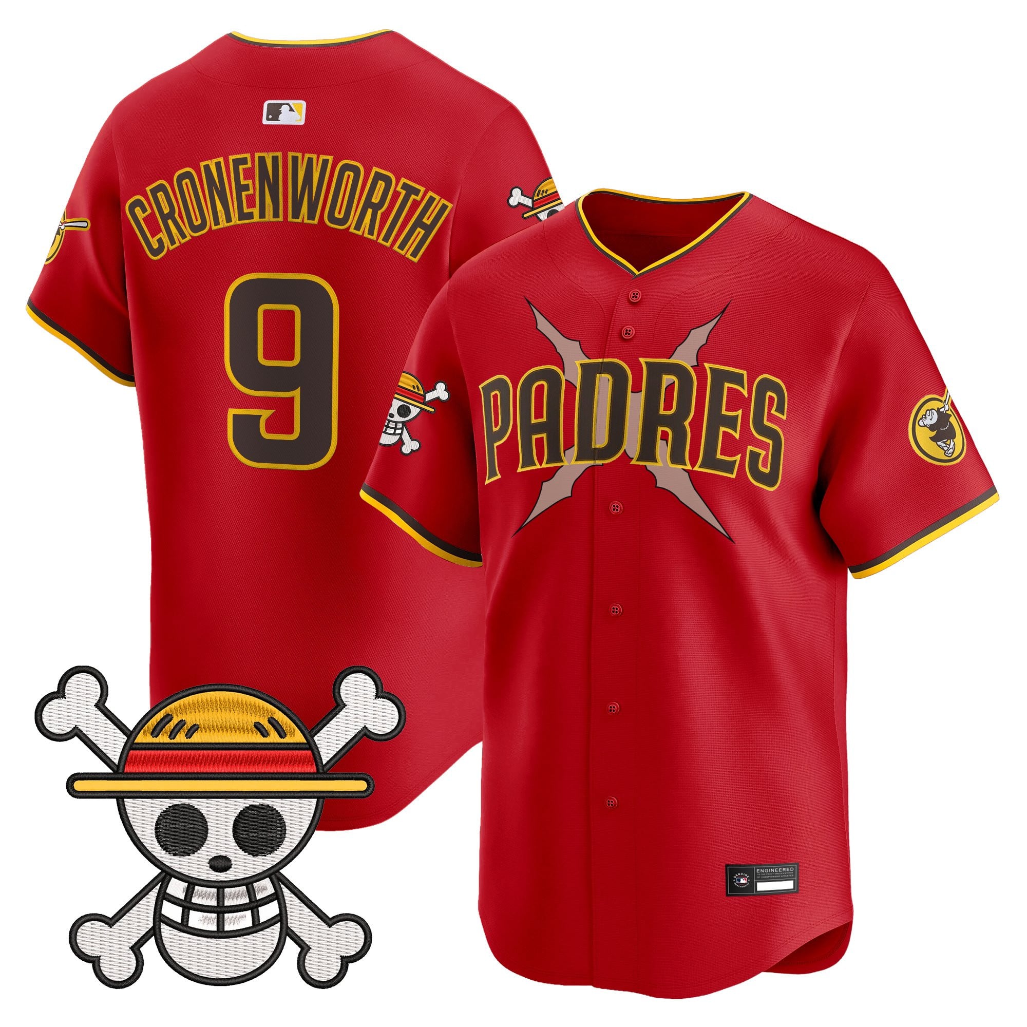 Men's Padres x One Piece Vapor Premier Limited Jersey - Stitched