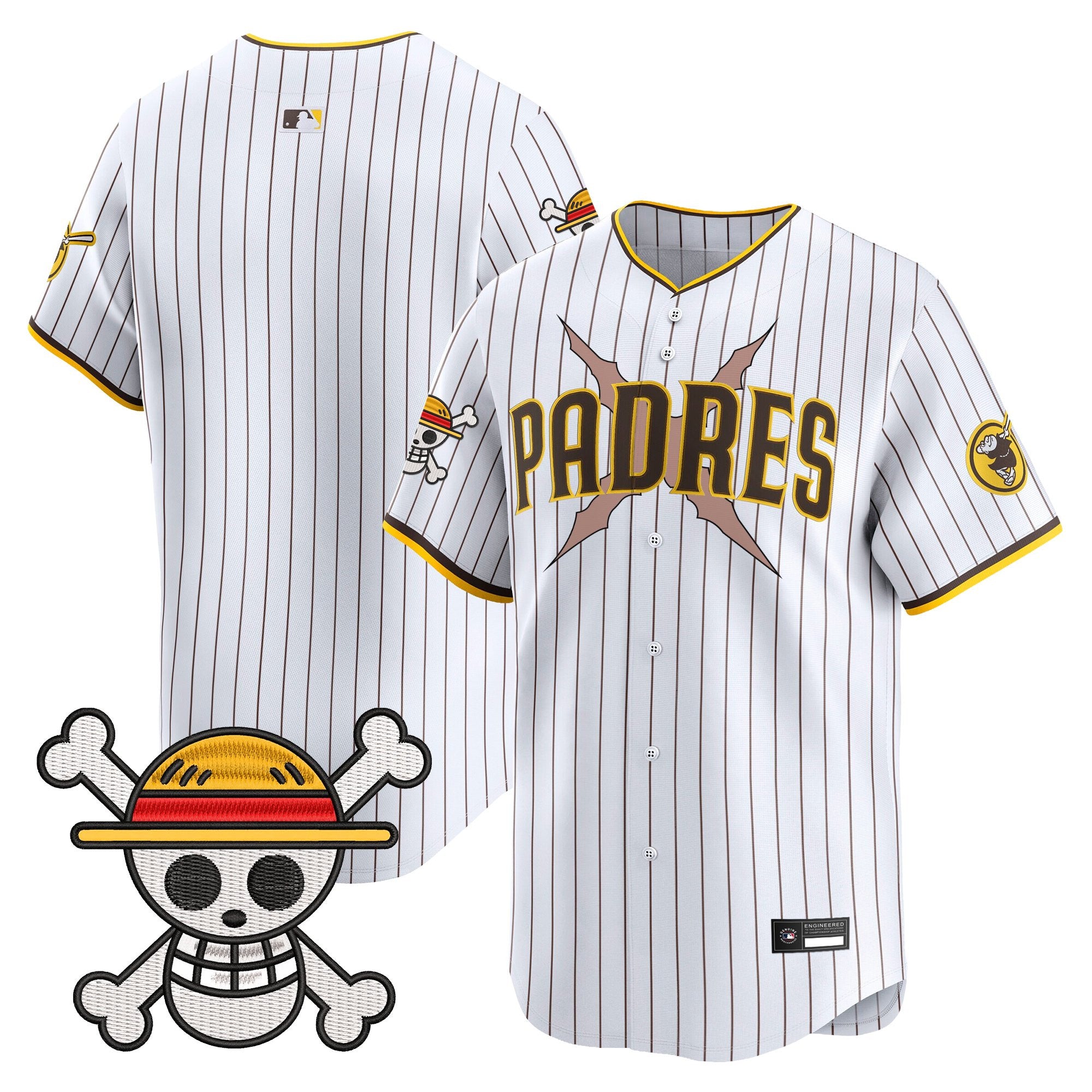 Men's Padres x One Piece Vapor Premier Limited Jersey - Stitched