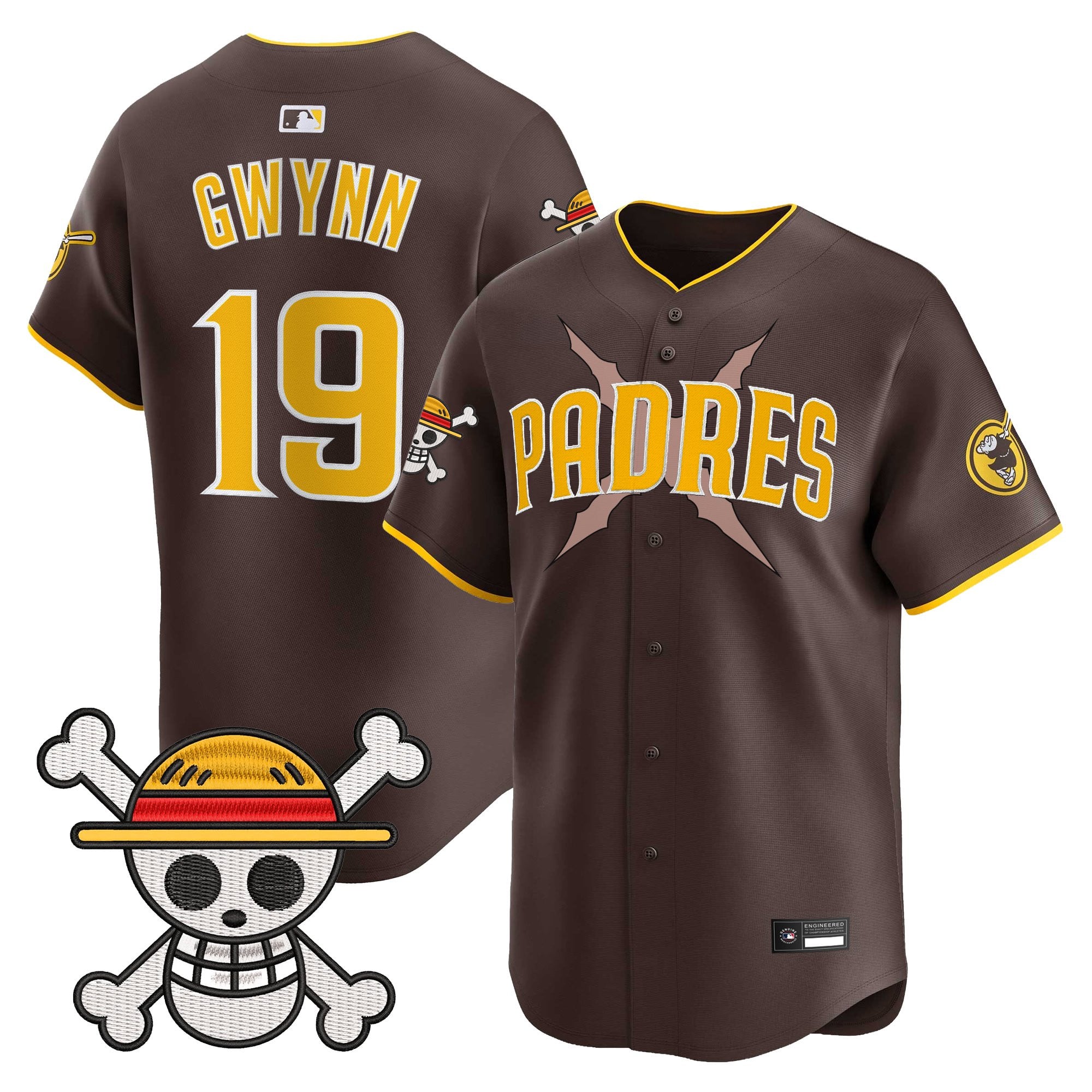 Men's Padres x One Piece Vapor Premier Limited Jersey - Stitched