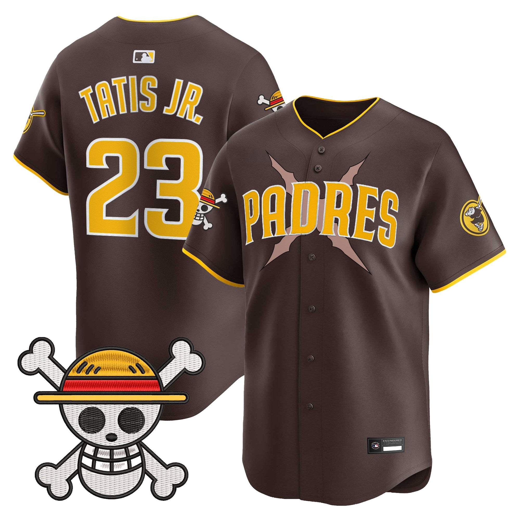 Men's Padres x One Piece Vapor Premier Limited Jersey - Stitched
