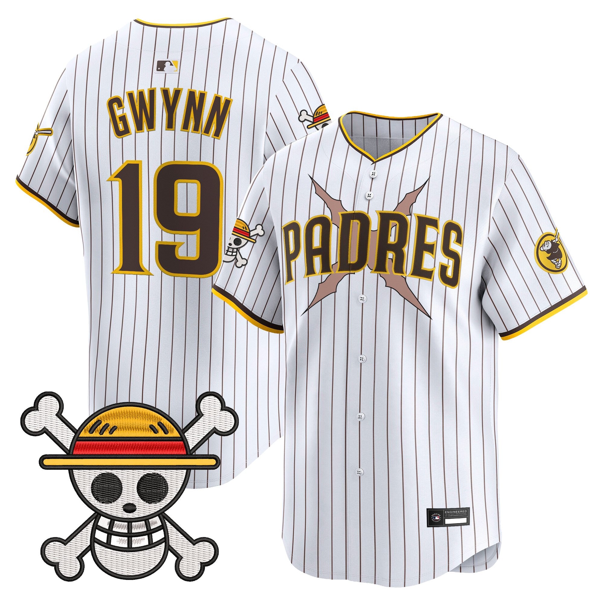 Men's Padres x One Piece Vapor Premier Limited Jersey - Stitched