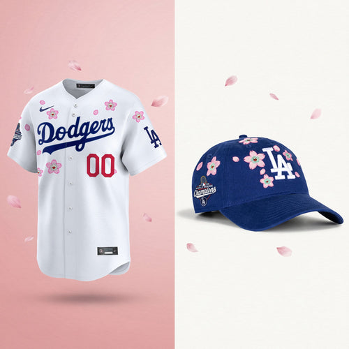 Dodgers 2025 Champions Tokyo Series Bundle – Custom Jersey & Strapback Hat - Stitched