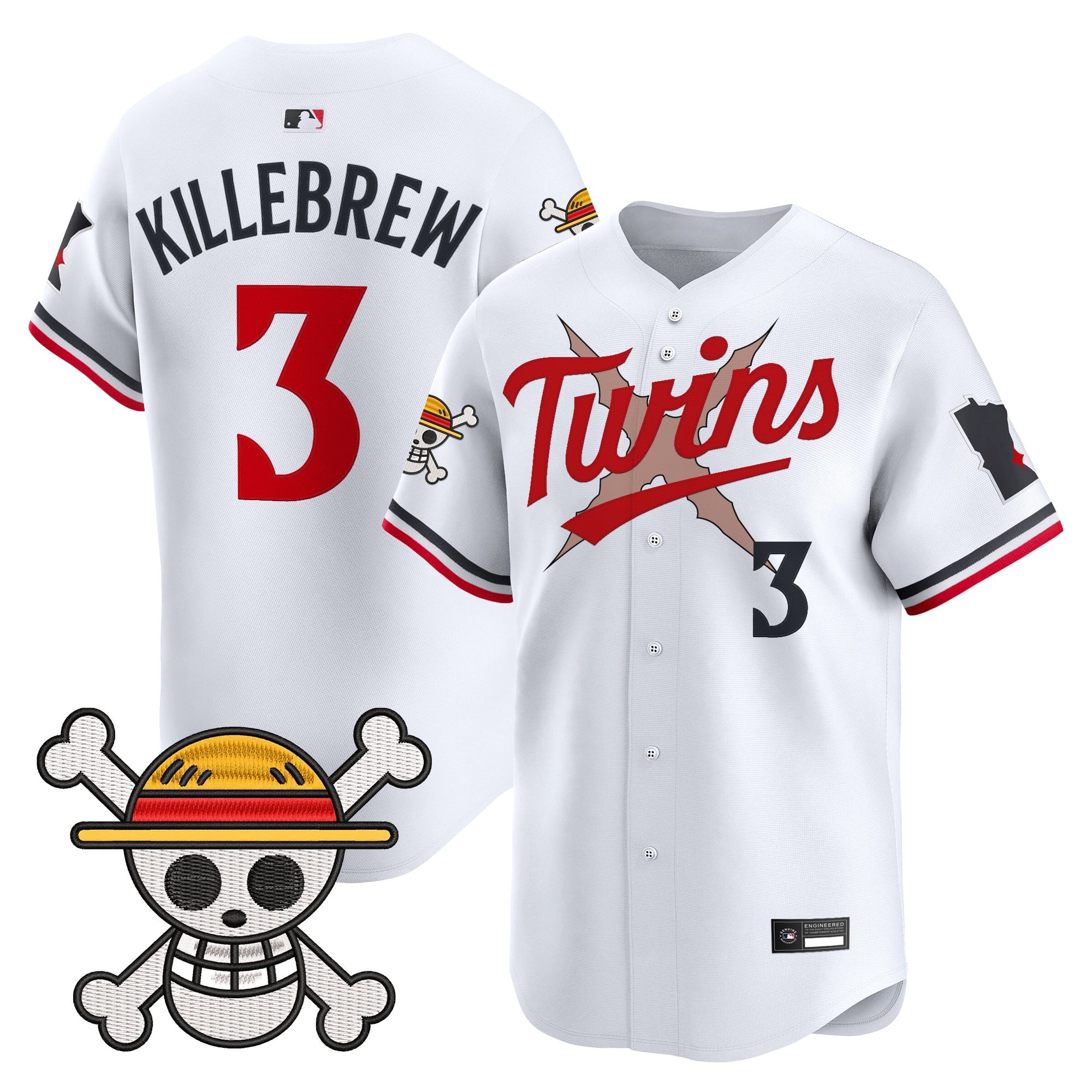 Men's Minnesota Twins x One Piece Vapor Premier Limited Jersey - Stitched