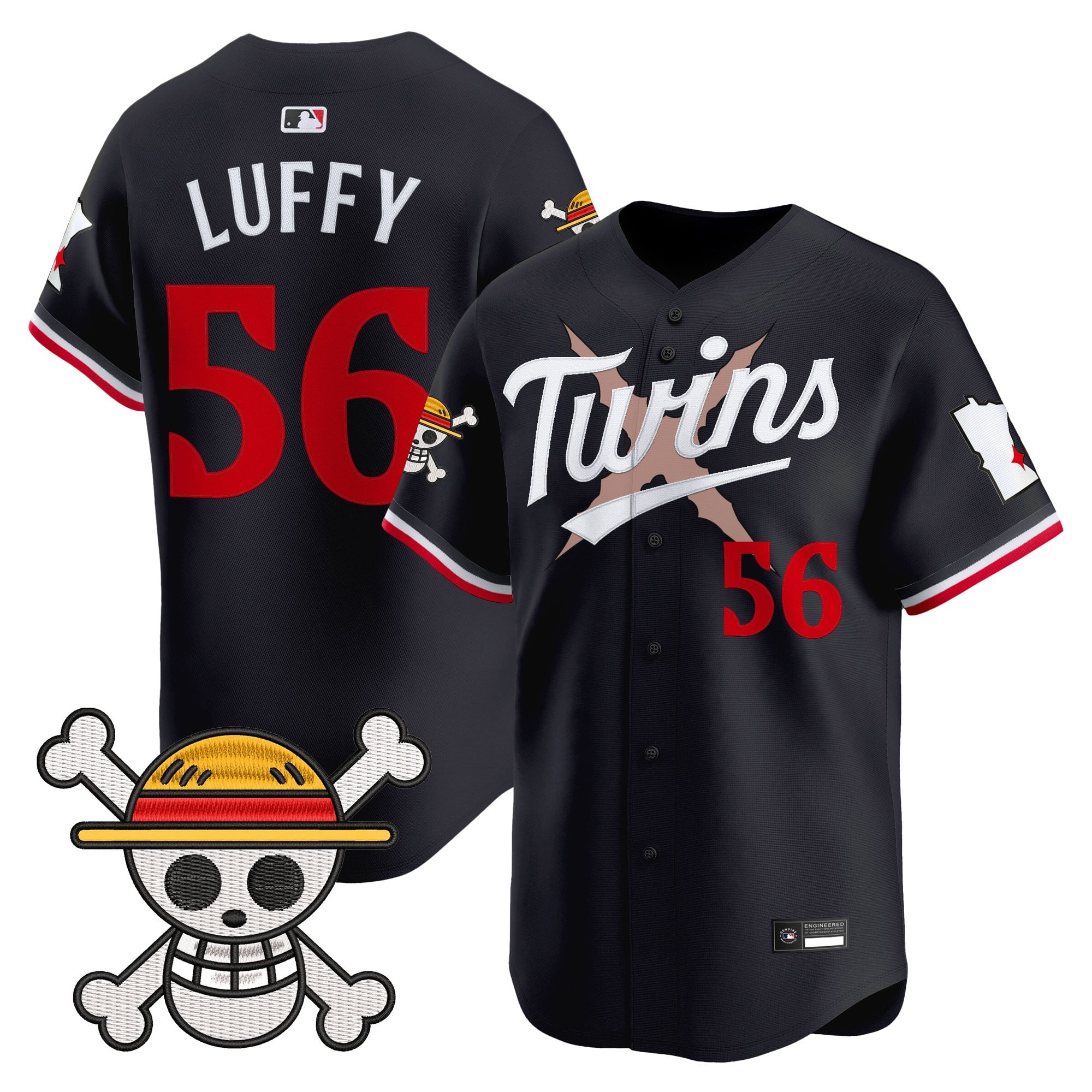 Men's Minnesota Twins x One Piece Vapor Premier Limited Jersey - Stitched