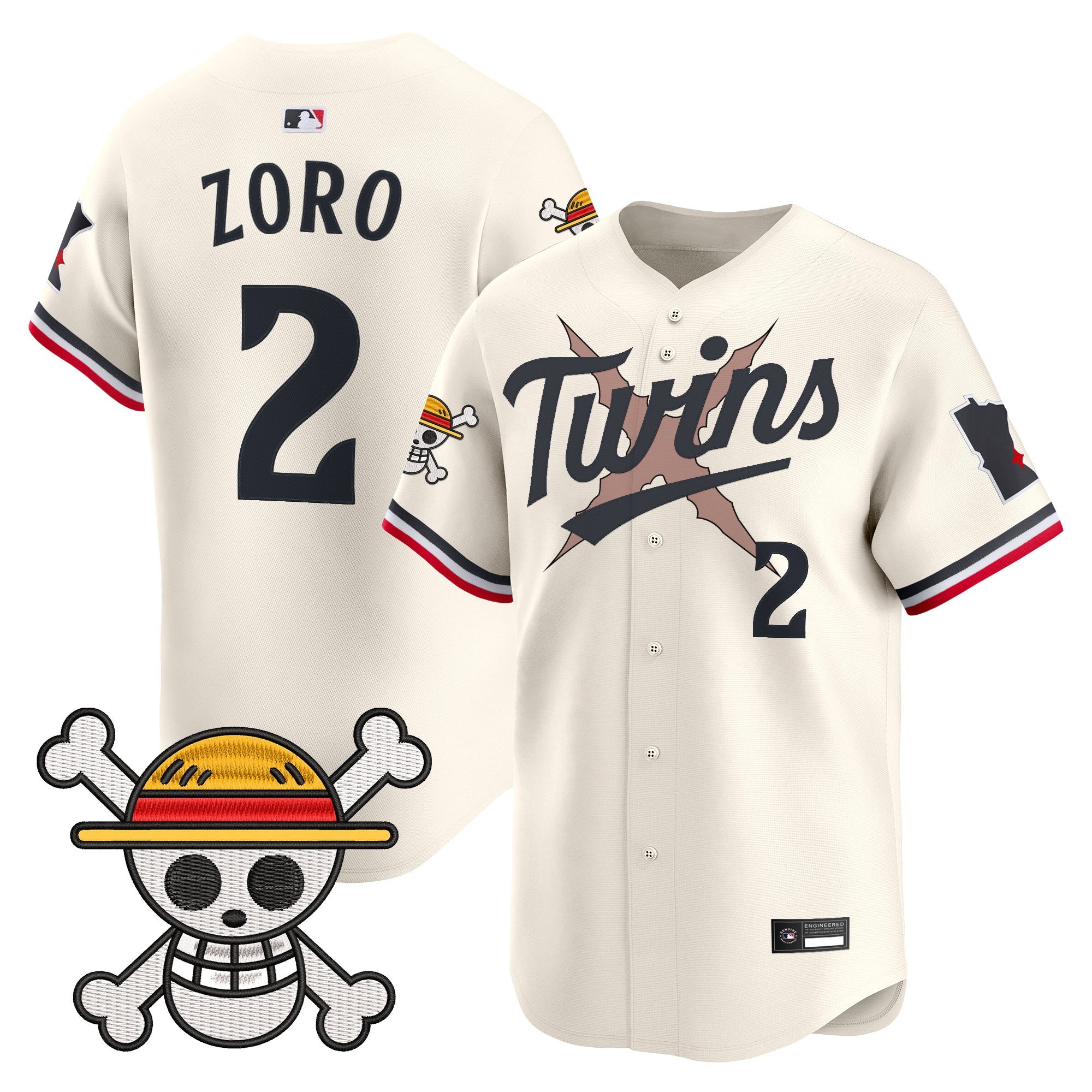 Men's Minnesota Twins x One Piece Vapor Premier Limited Jersey - Stitched