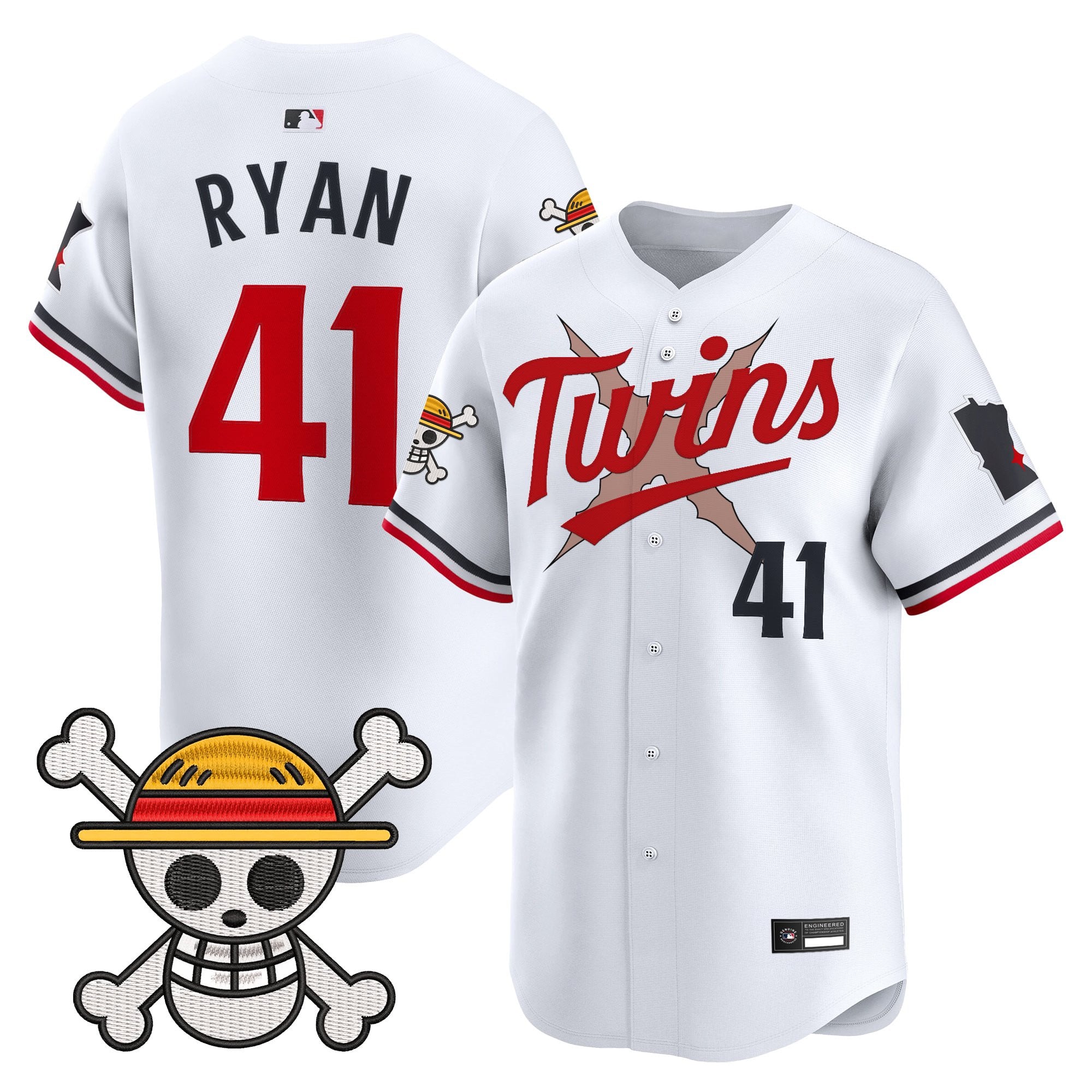 Men's Minnesota Twins x One Piece Vapor Premier Limited Jersey - Stitched