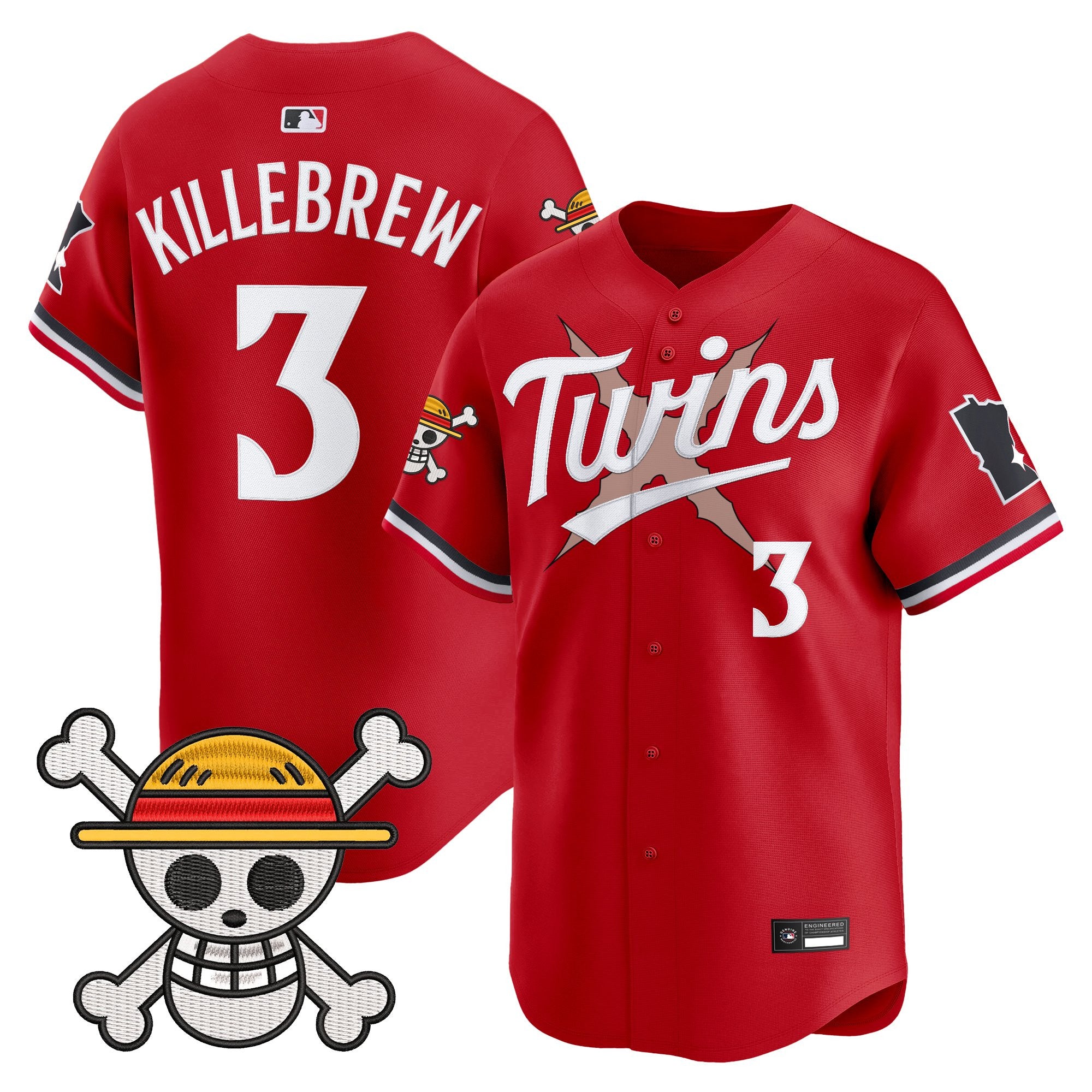 Men's Minnesota Twins x One Piece Vapor Premier Limited Jersey - Stitched