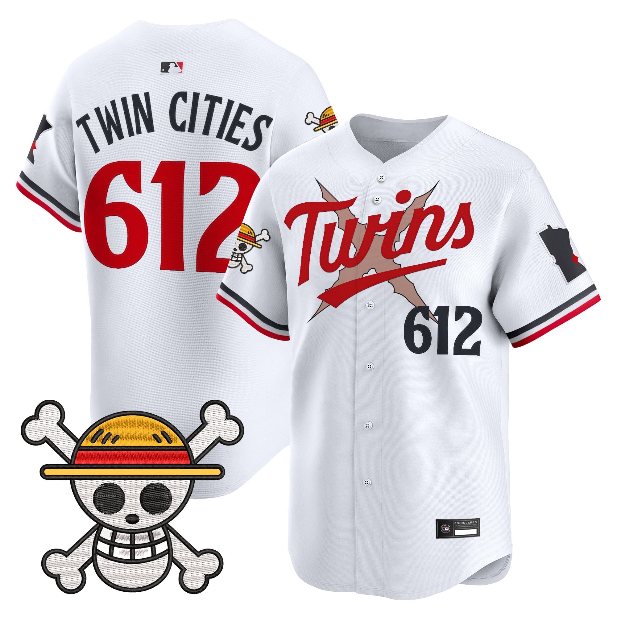 Men's Minnesota Twins x One Piece Vapor Premier Limited Jersey - Stitched