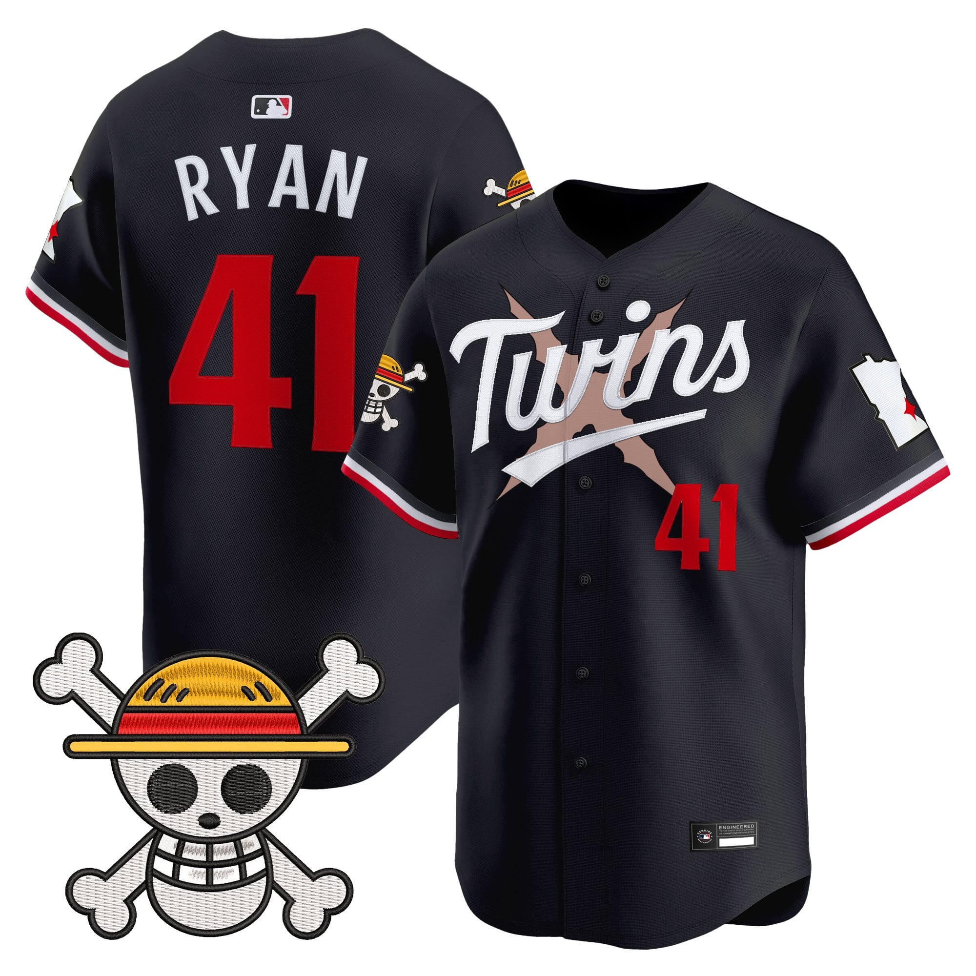 Men's Minnesota Twins x One Piece Vapor Premier Limited Jersey - Stitched