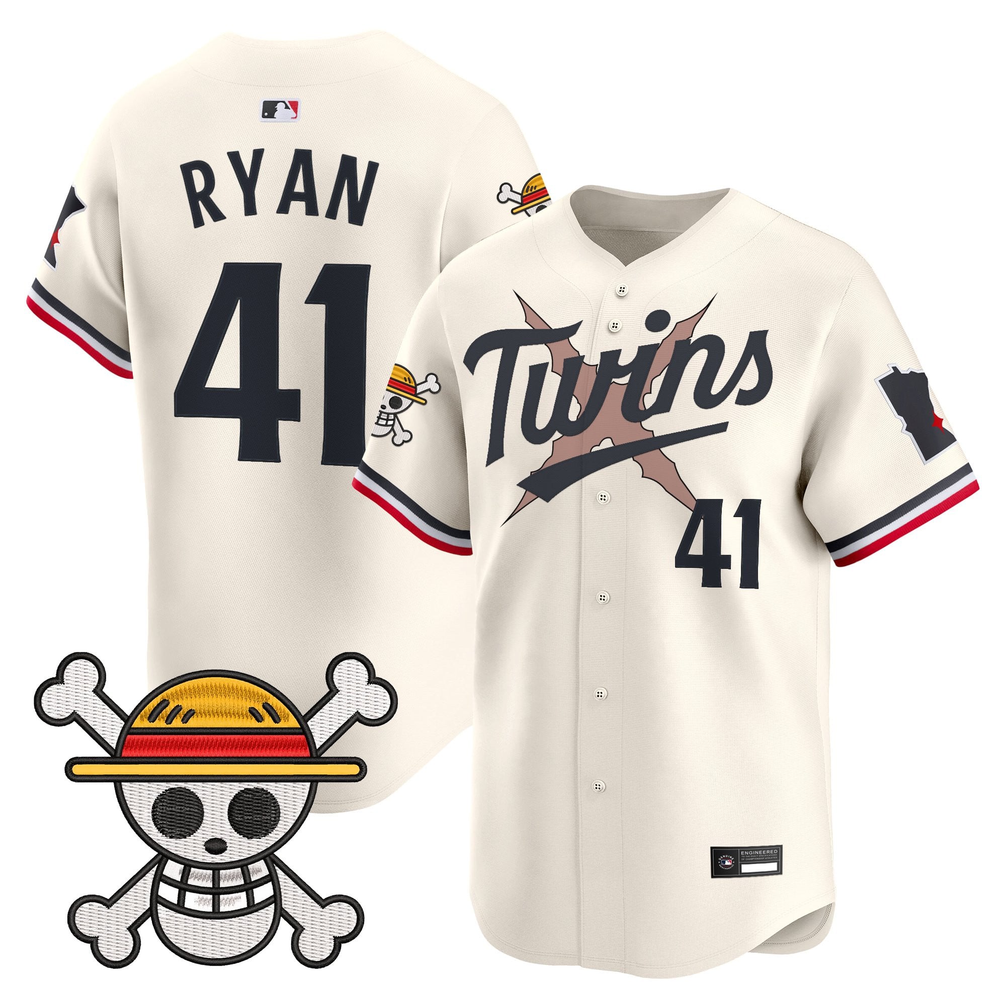 Men's Minnesota Twins x One Piece Vapor Premier Limited Jersey - Stitched