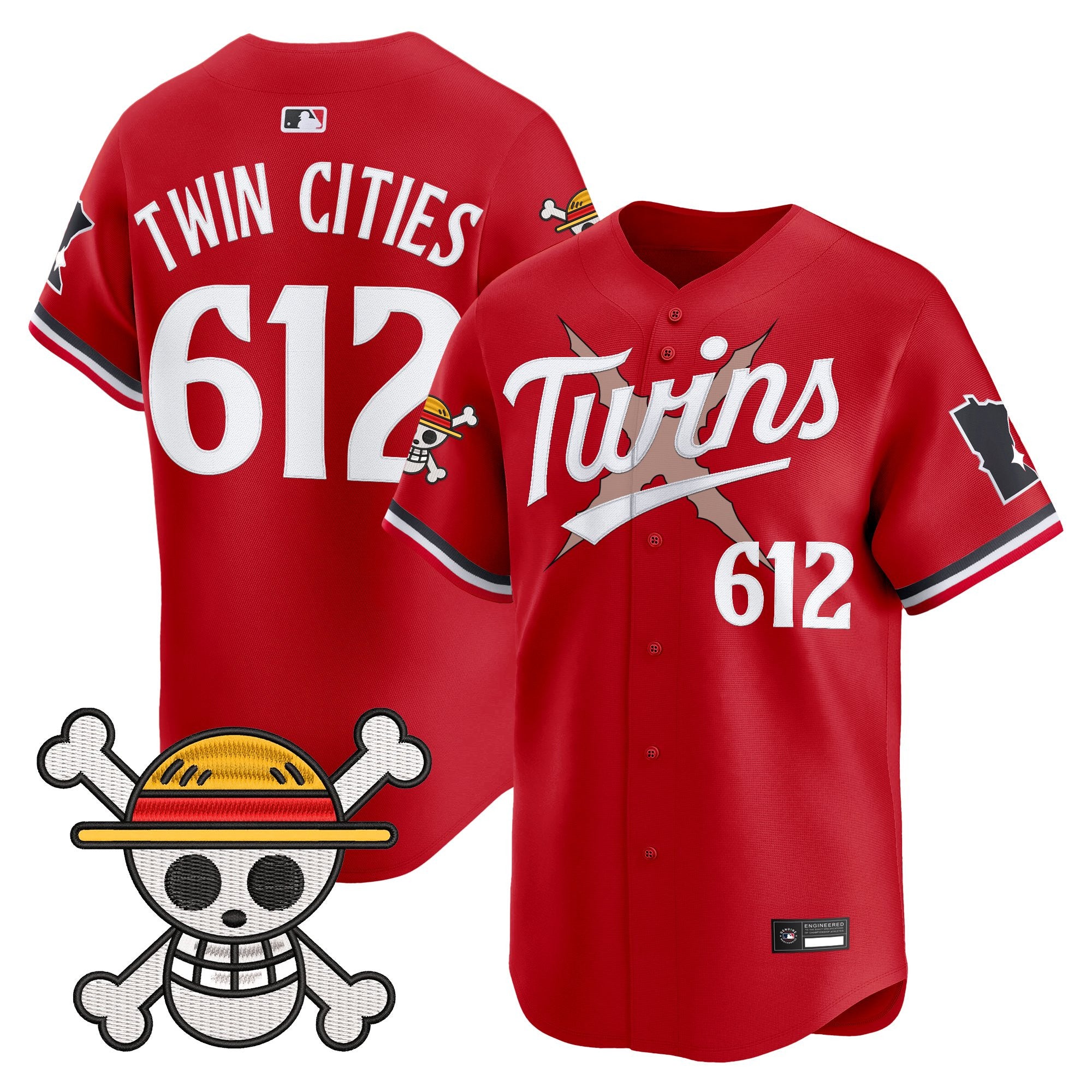 Men's Minnesota Twins x One Piece Vapor Premier Limited Jersey - Stitched