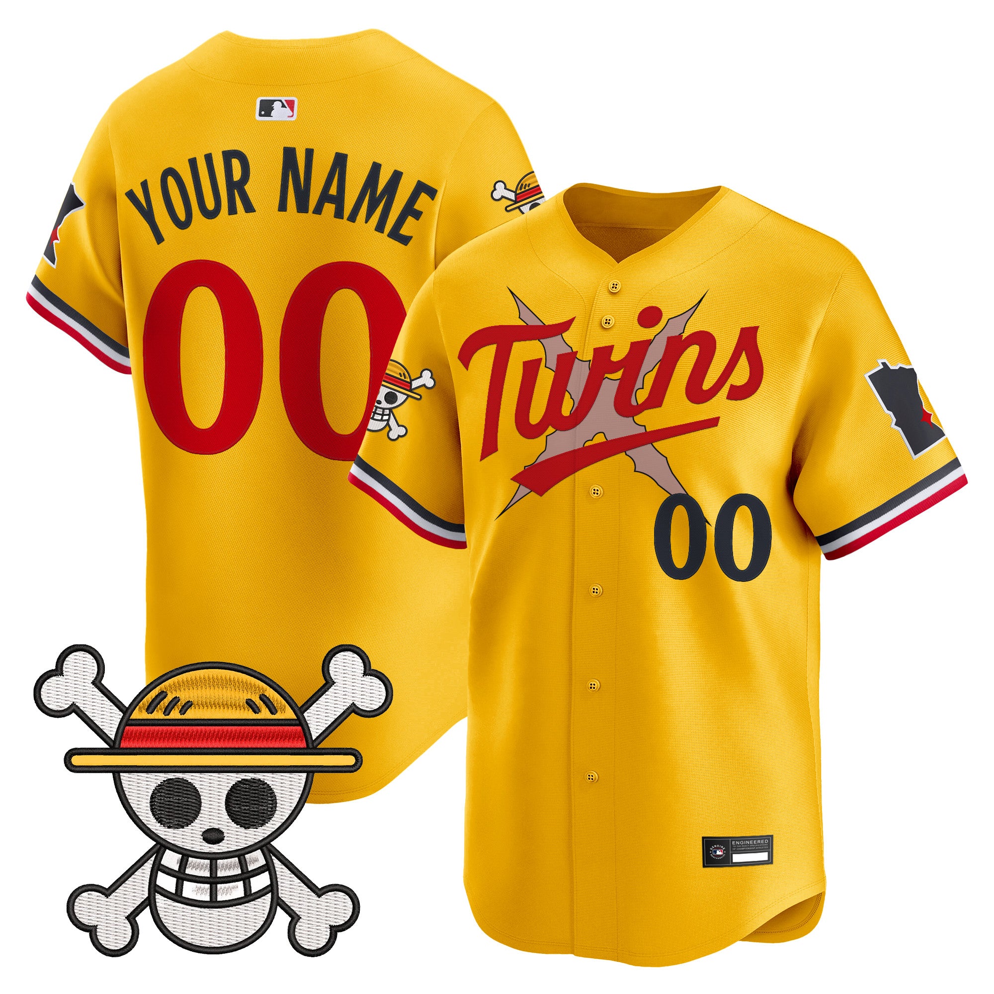 Minnesota Twins x One Piece Vapor Premier Limited Custom Jersey - Stitched