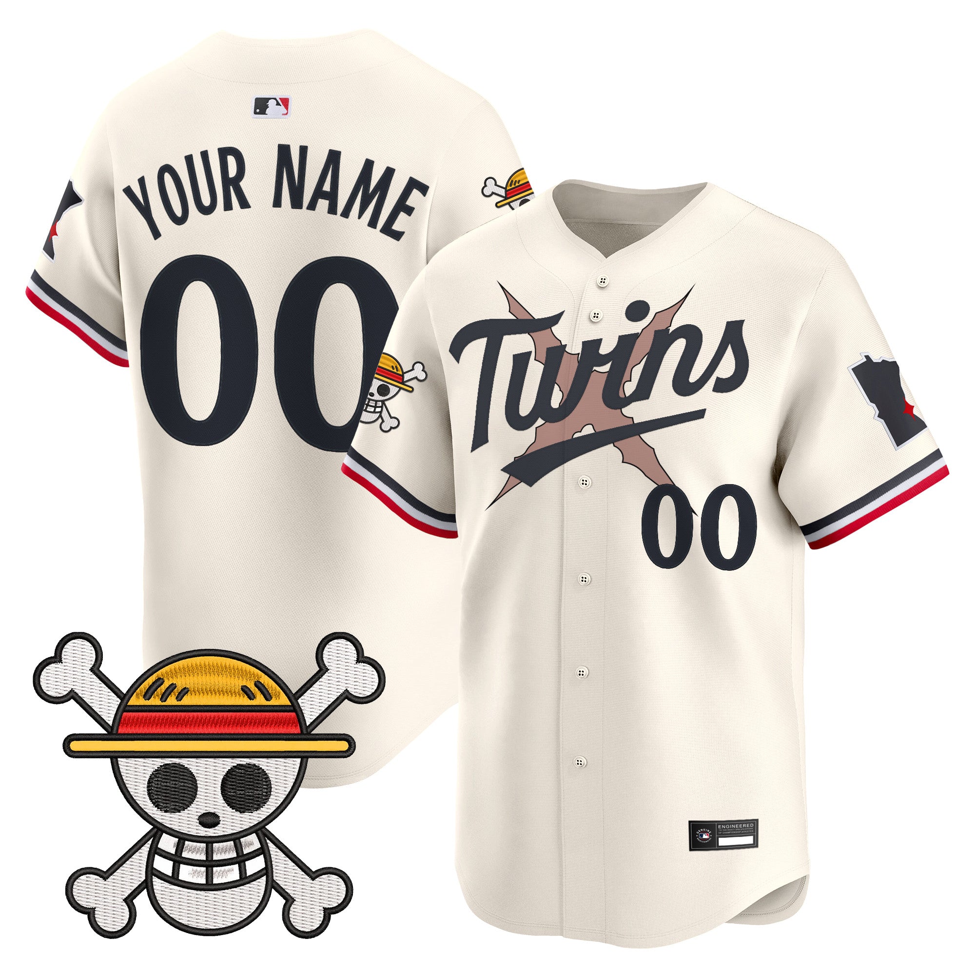 Minnesota Twins x One Piece Vapor Premier Limited Custom Jersey - Stitched