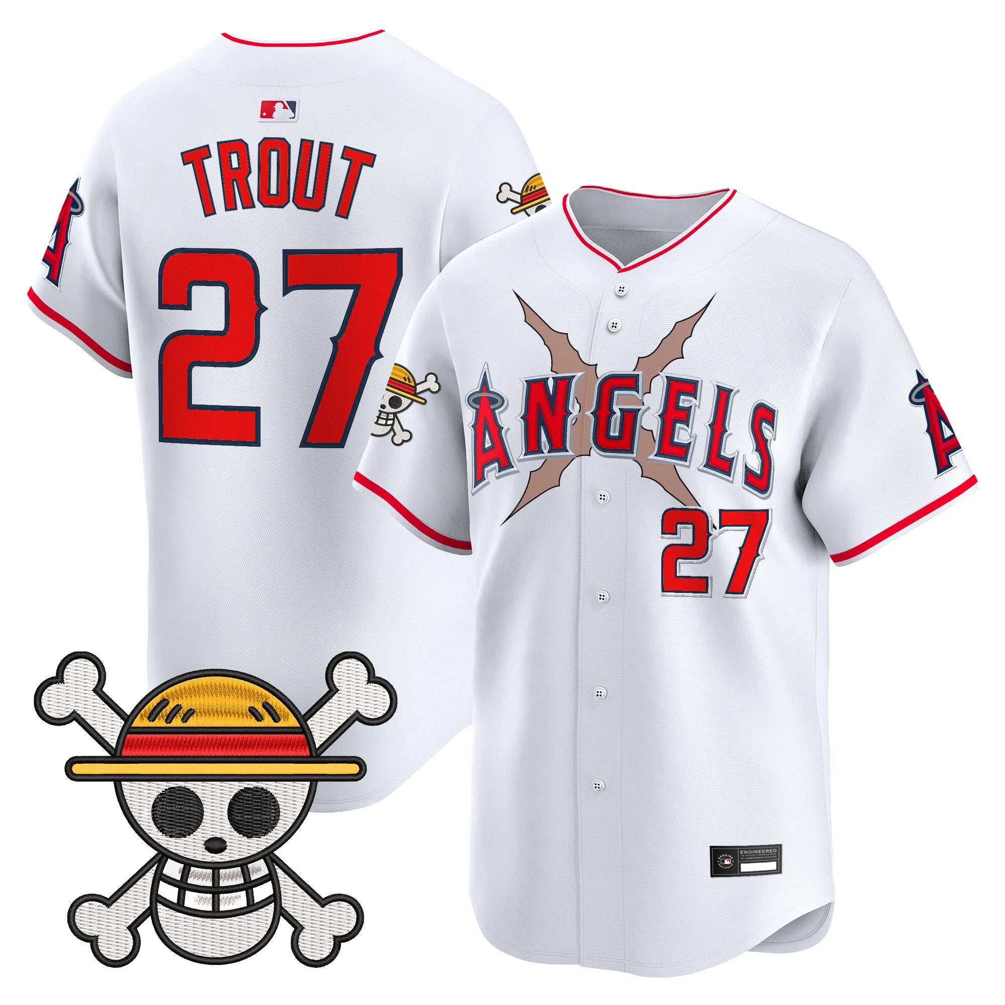 Men's Los Angeles Angels x One Piece Vapor Premier Limited Jersey - Stitched