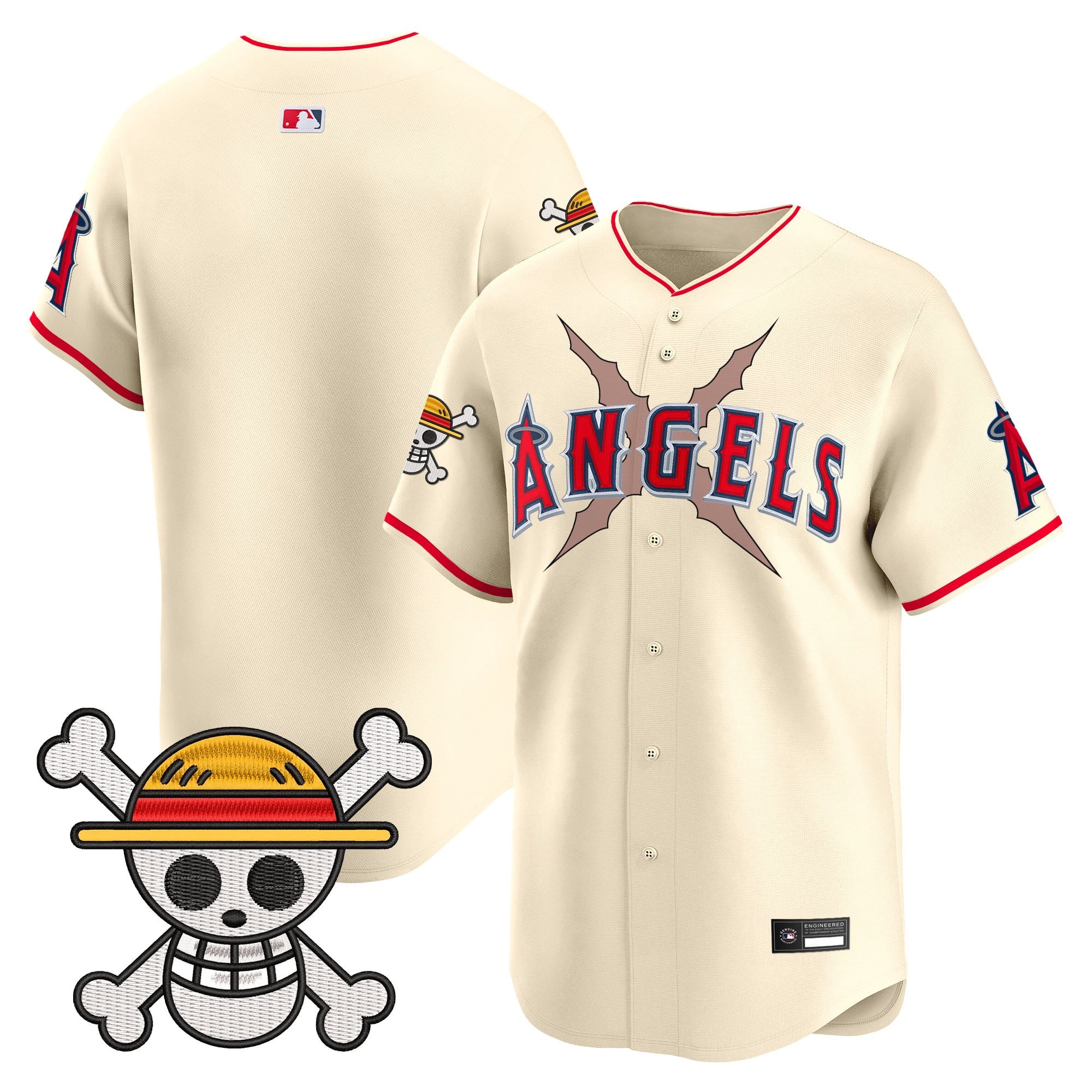 Men's Los Angeles Angels x One Piece Vapor Premier Limited Jersey - Stitched