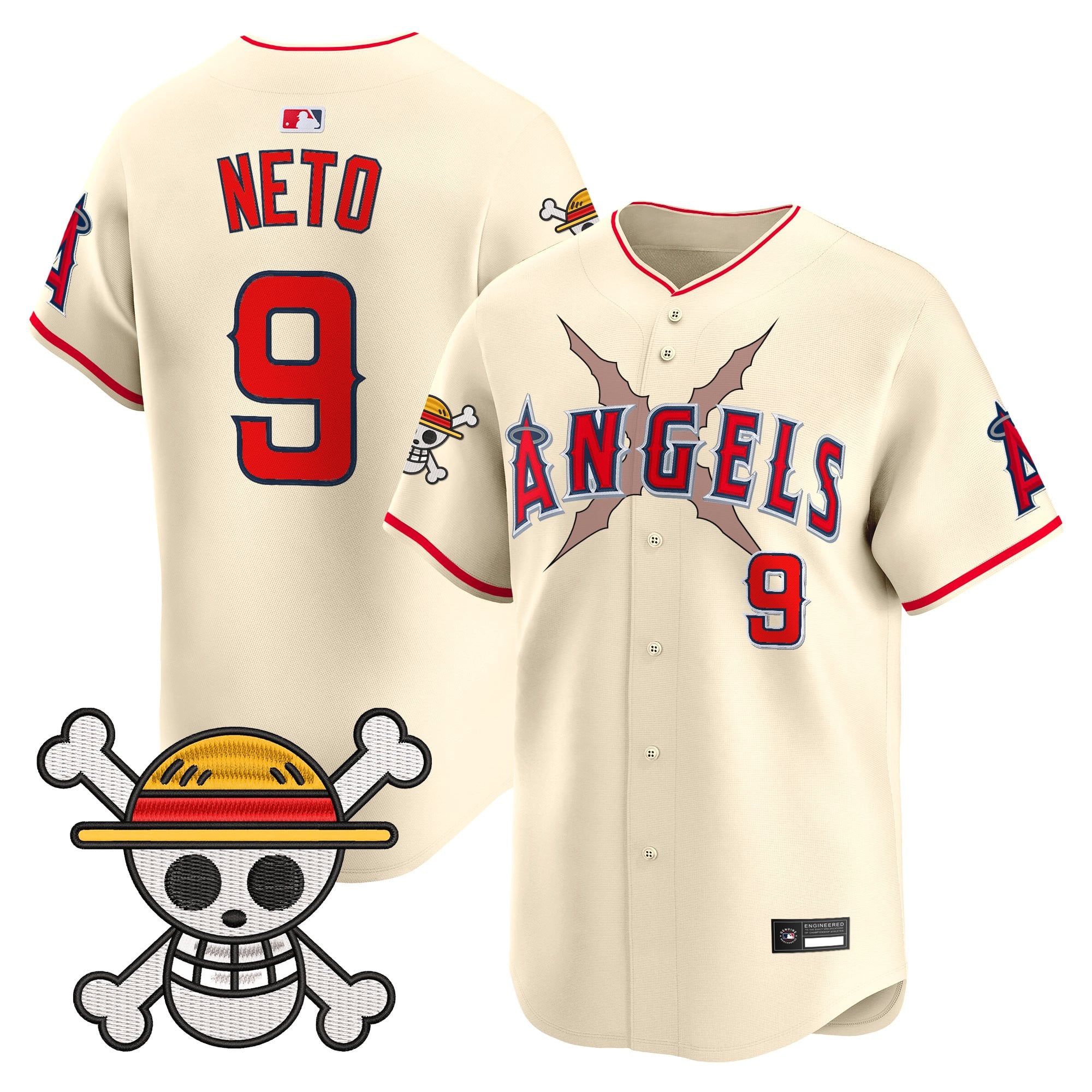 Men's Los Angeles Angels x One Piece Vapor Premier Limited Jersey - Stitched