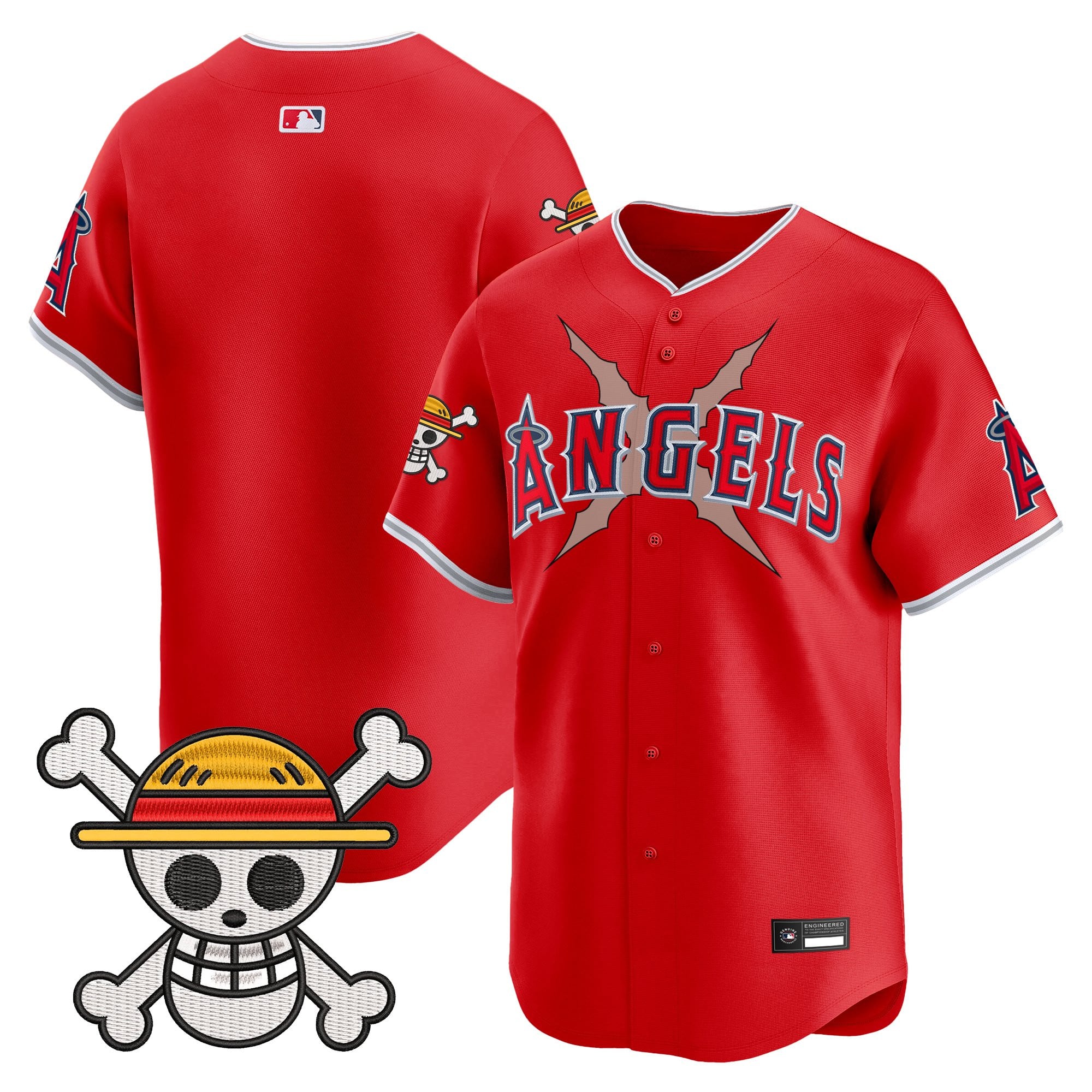 Men's Los Angeles Angels x One Piece Vapor Premier Limited Jersey - Stitched