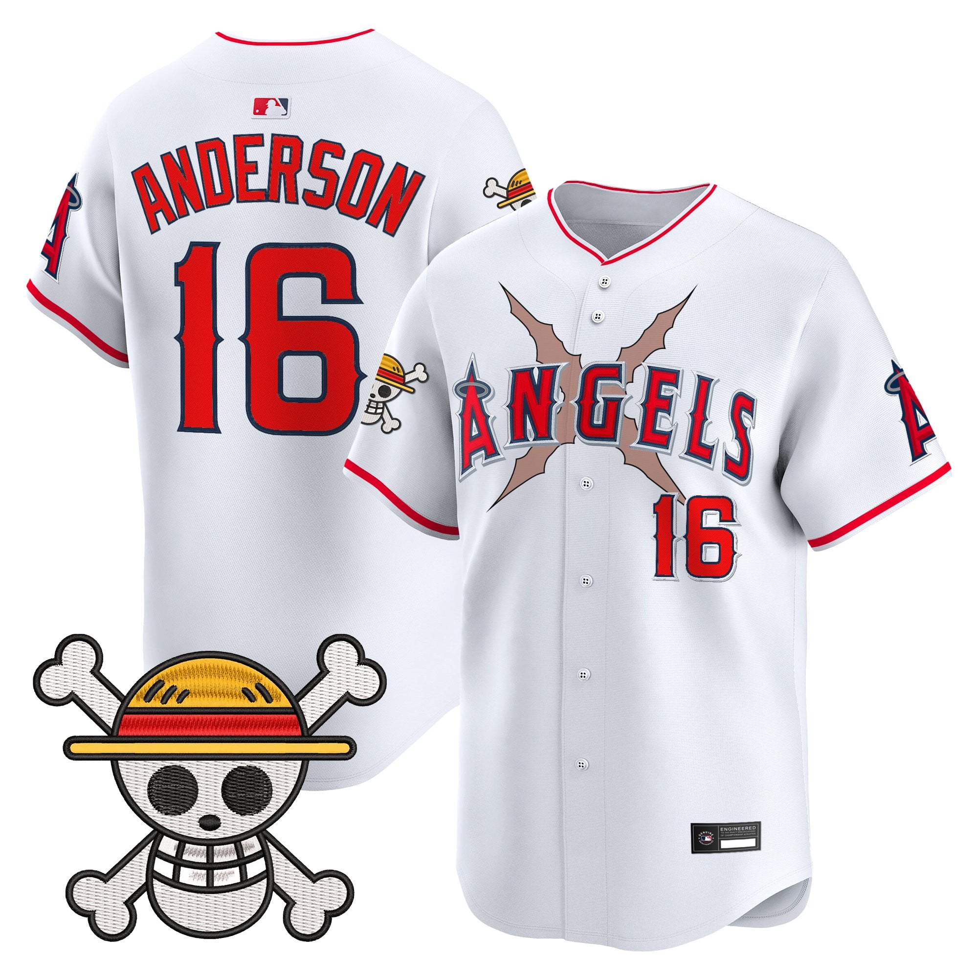 Men's Los Angeles Angels x One Piece Vapor Premier Limited Jersey - Stitched