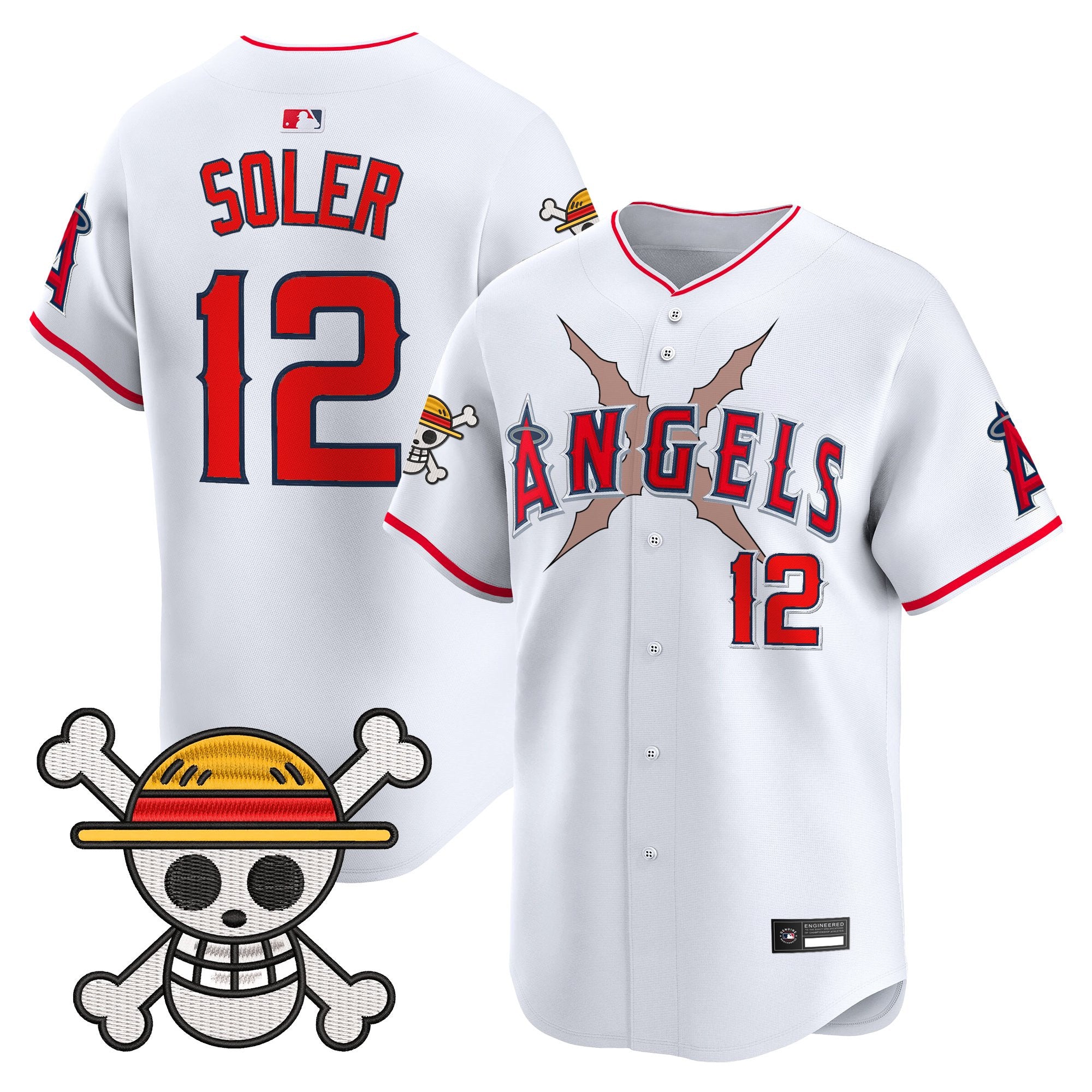 Men's Los Angeles Angels x One Piece Vapor Premier Limited Jersey - Stitched