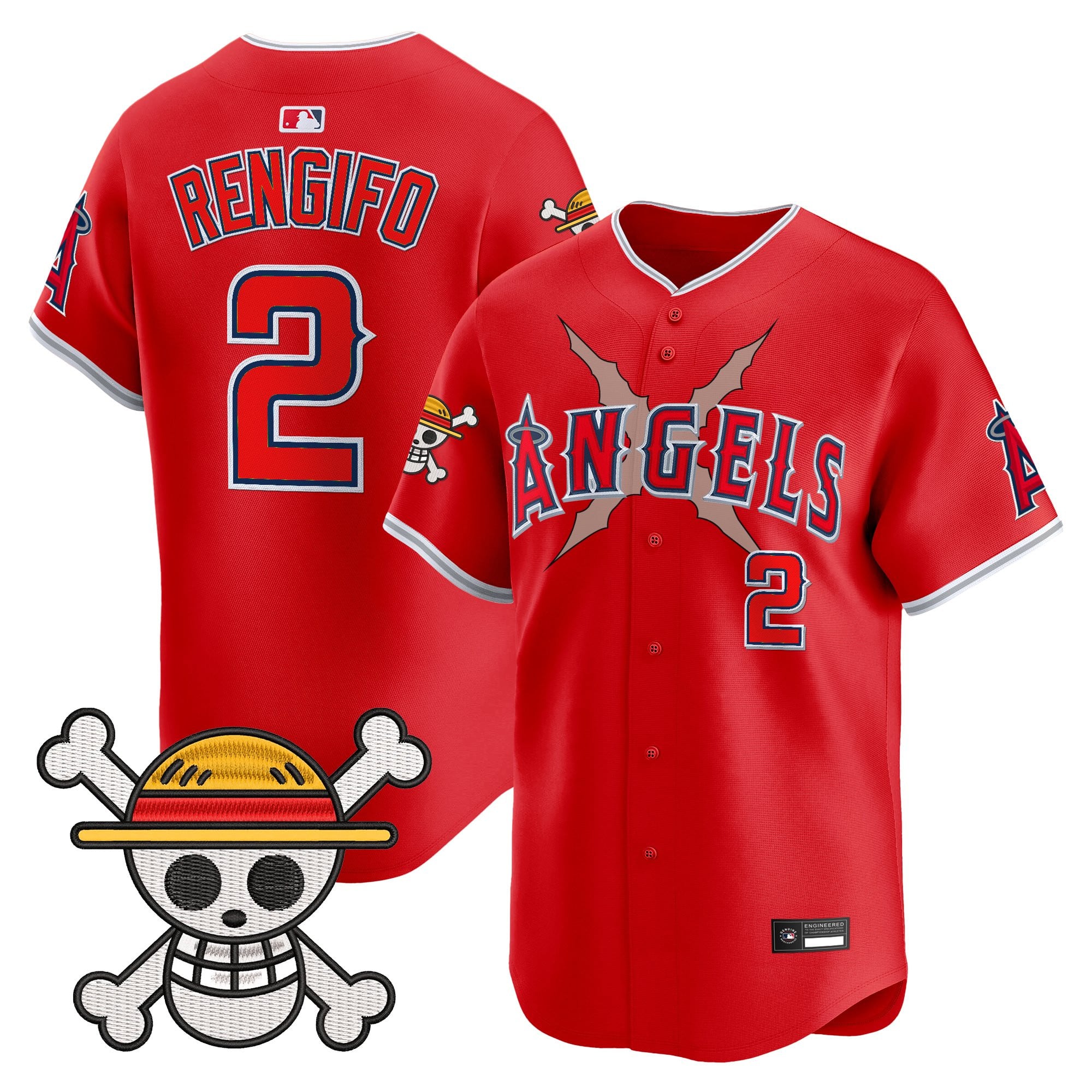 Men's Los Angeles Angels x One Piece Vapor Premier Limited Jersey - Stitched