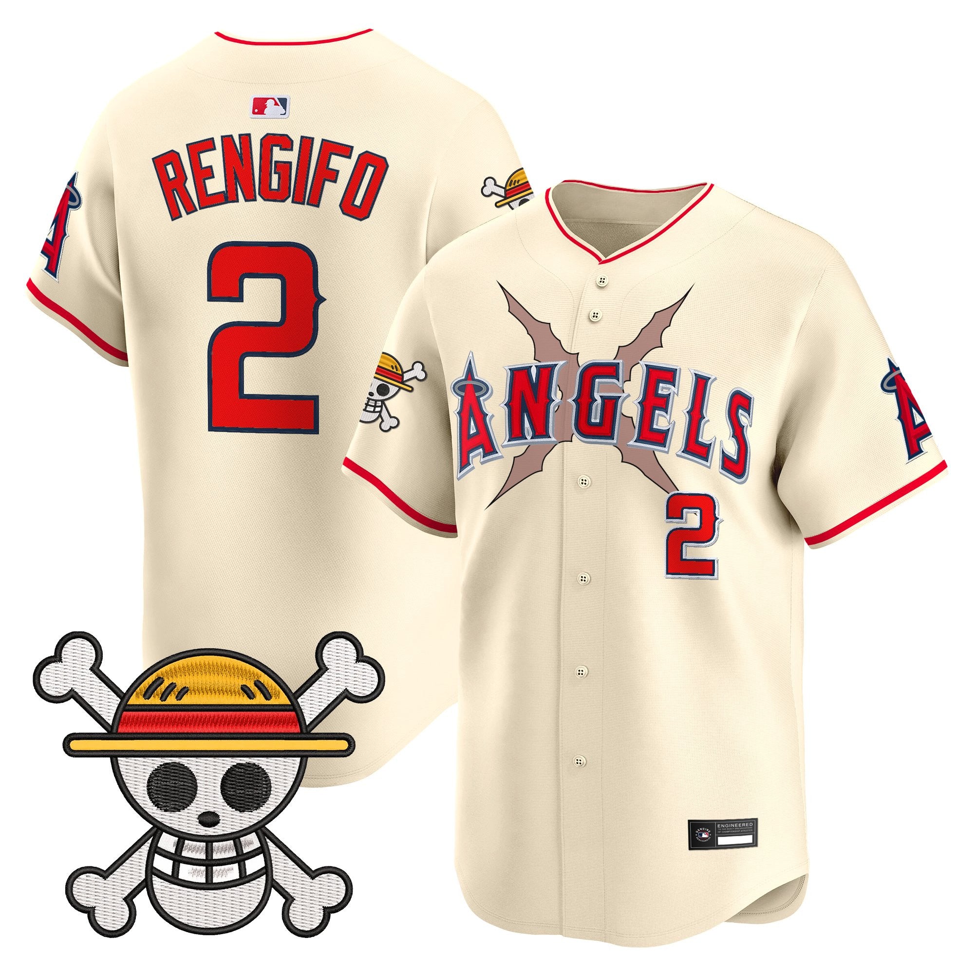 Men's Los Angeles Angels x One Piece Vapor Premier Limited Jersey - Stitched