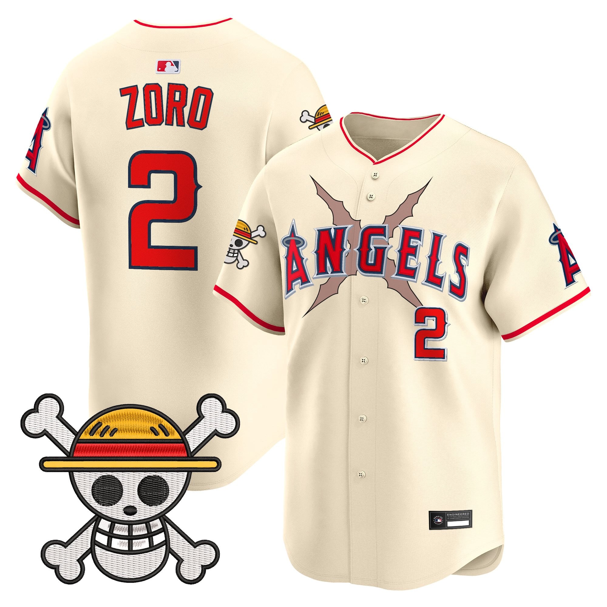 Men's Los Angeles Angels x One Piece Vapor Premier Limited Jersey - Stitched