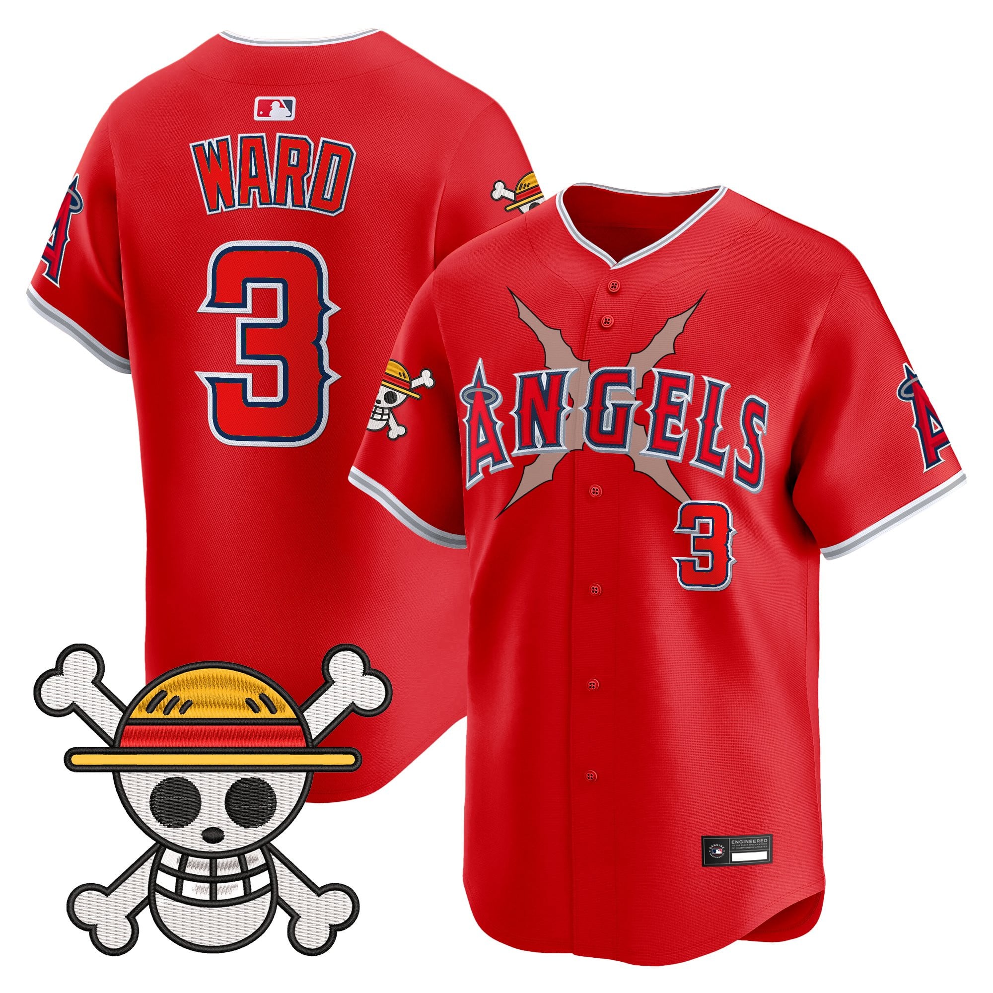 Men's Los Angeles Angels x One Piece Vapor Premier Limited Jersey - Stitched