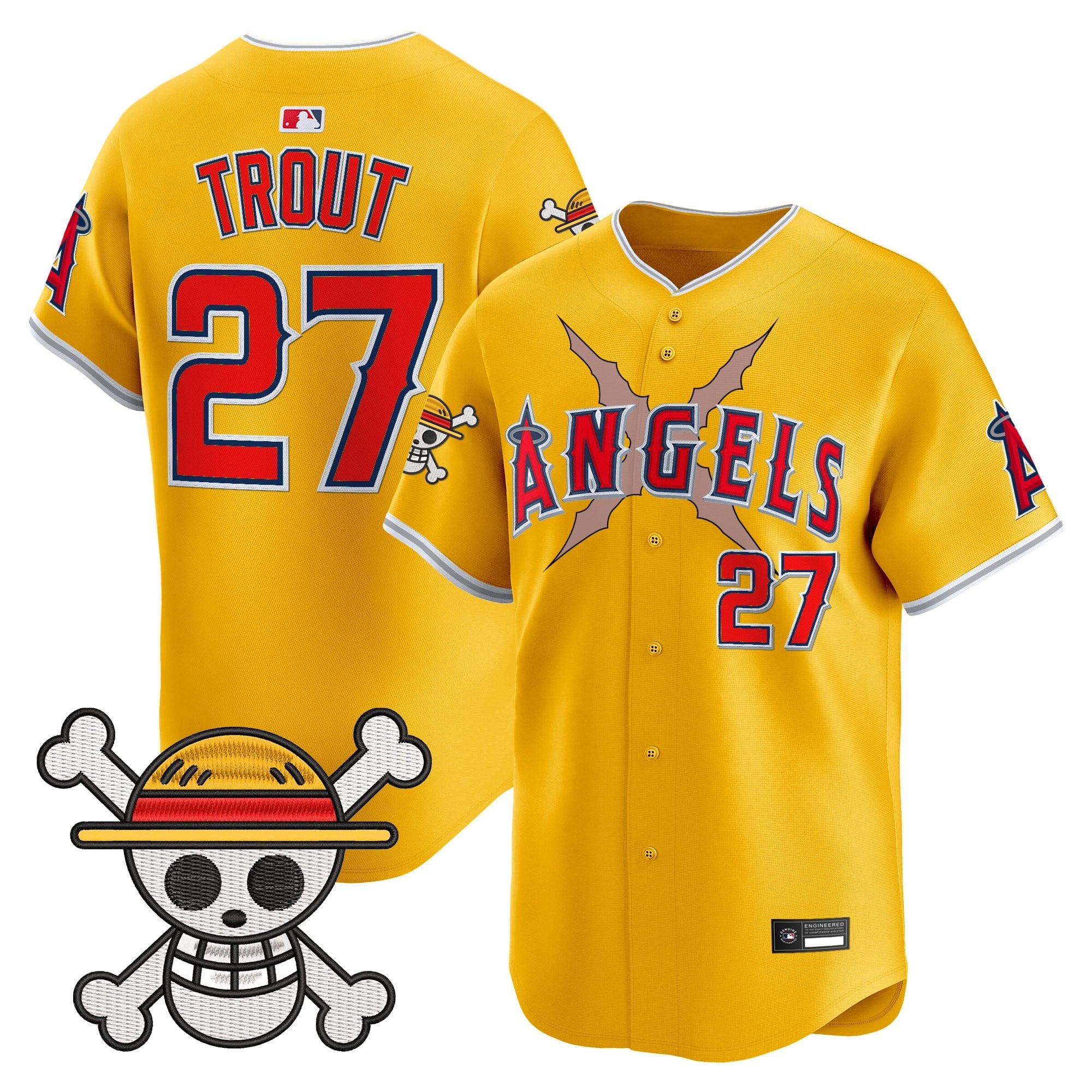 Men's Los Angeles Angels x One Piece Vapor Premier Limited Jersey - Stitched