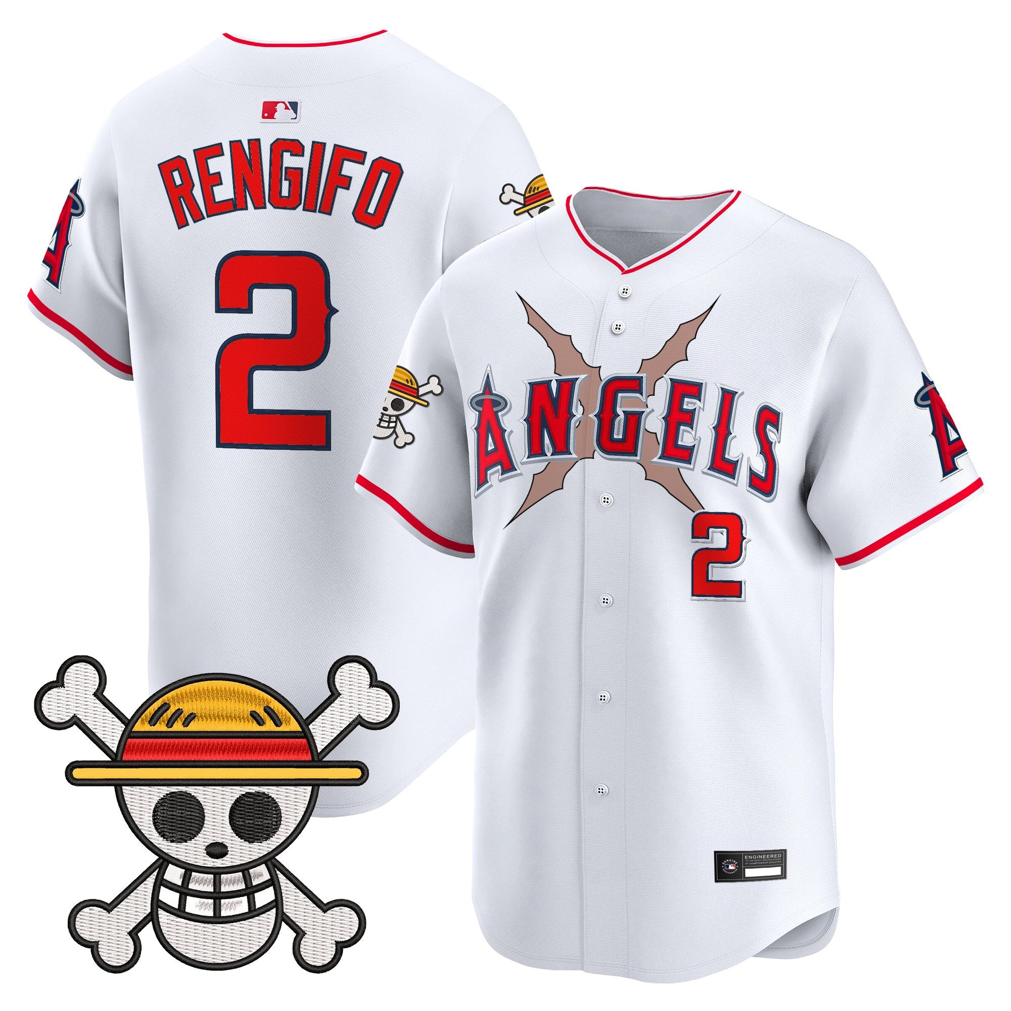Men's Los Angeles Angels x One Piece Vapor Premier Limited Jersey - Stitched