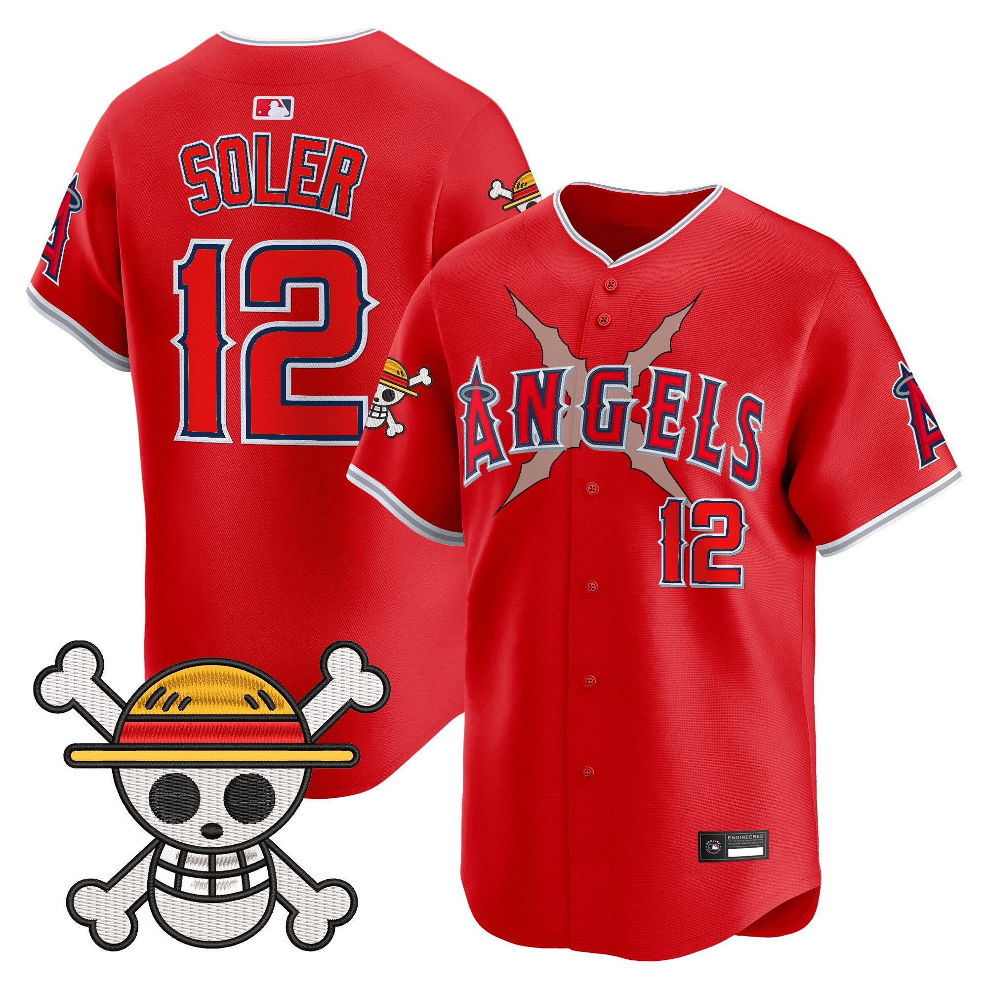 Men's Los Angeles Angels x One Piece Vapor Premier Limited Jersey - Stitched