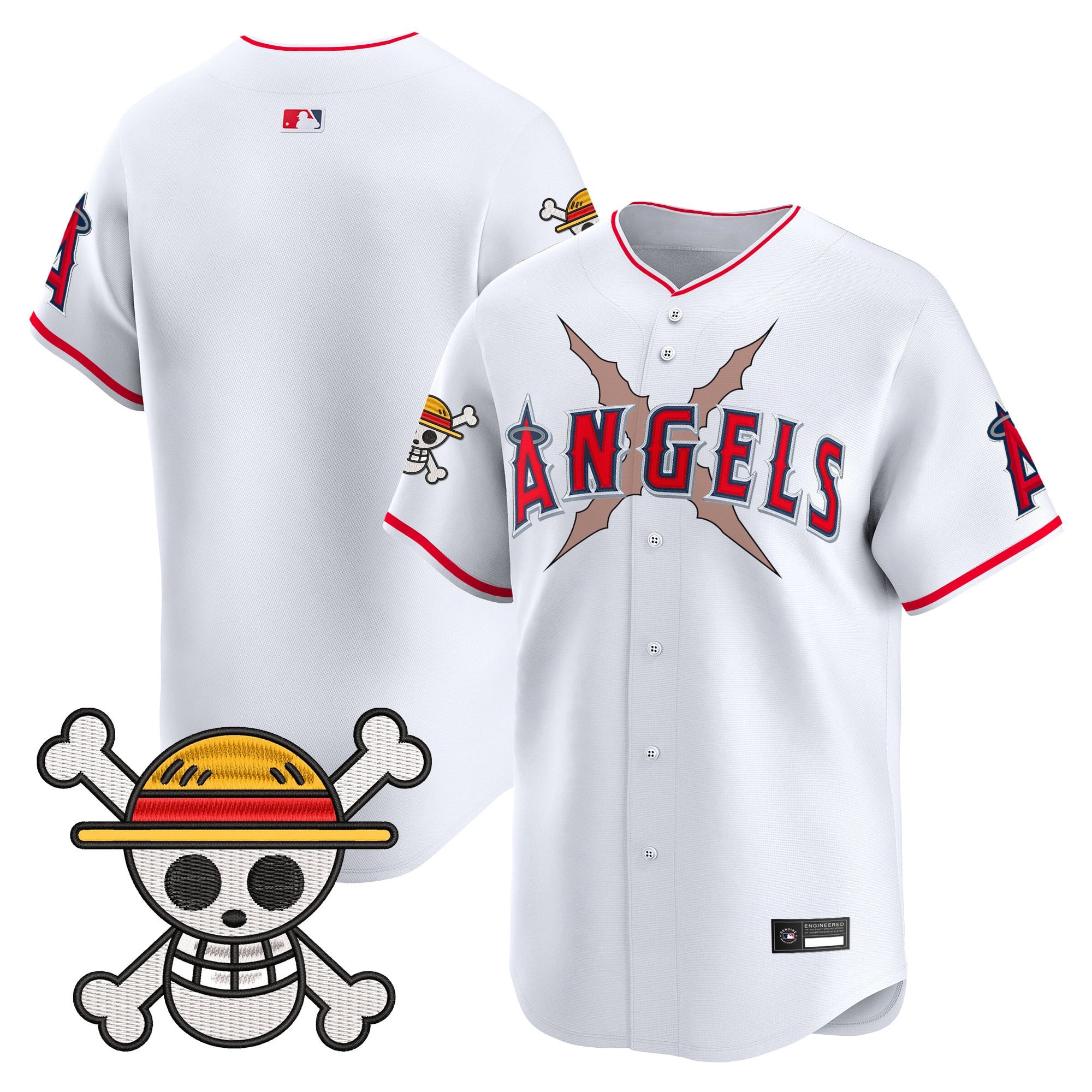 Men's Los Angeles Angels x One Piece Vapor Premier Limited Jersey - Stitched
