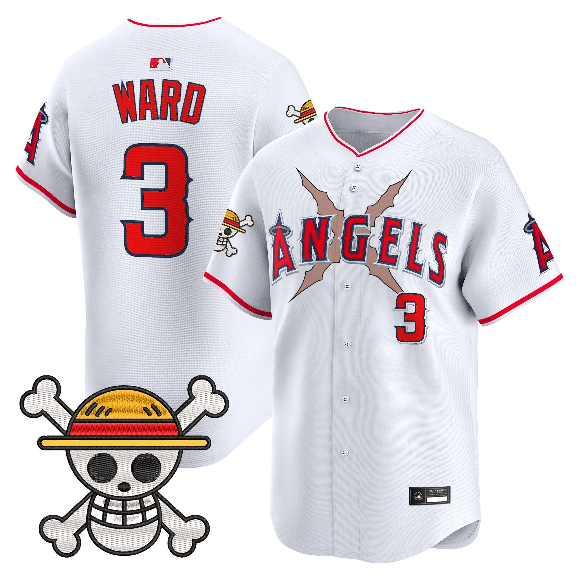 Men's Los Angeles Angels x One Piece Vapor Premier Limited Jersey - Stitched