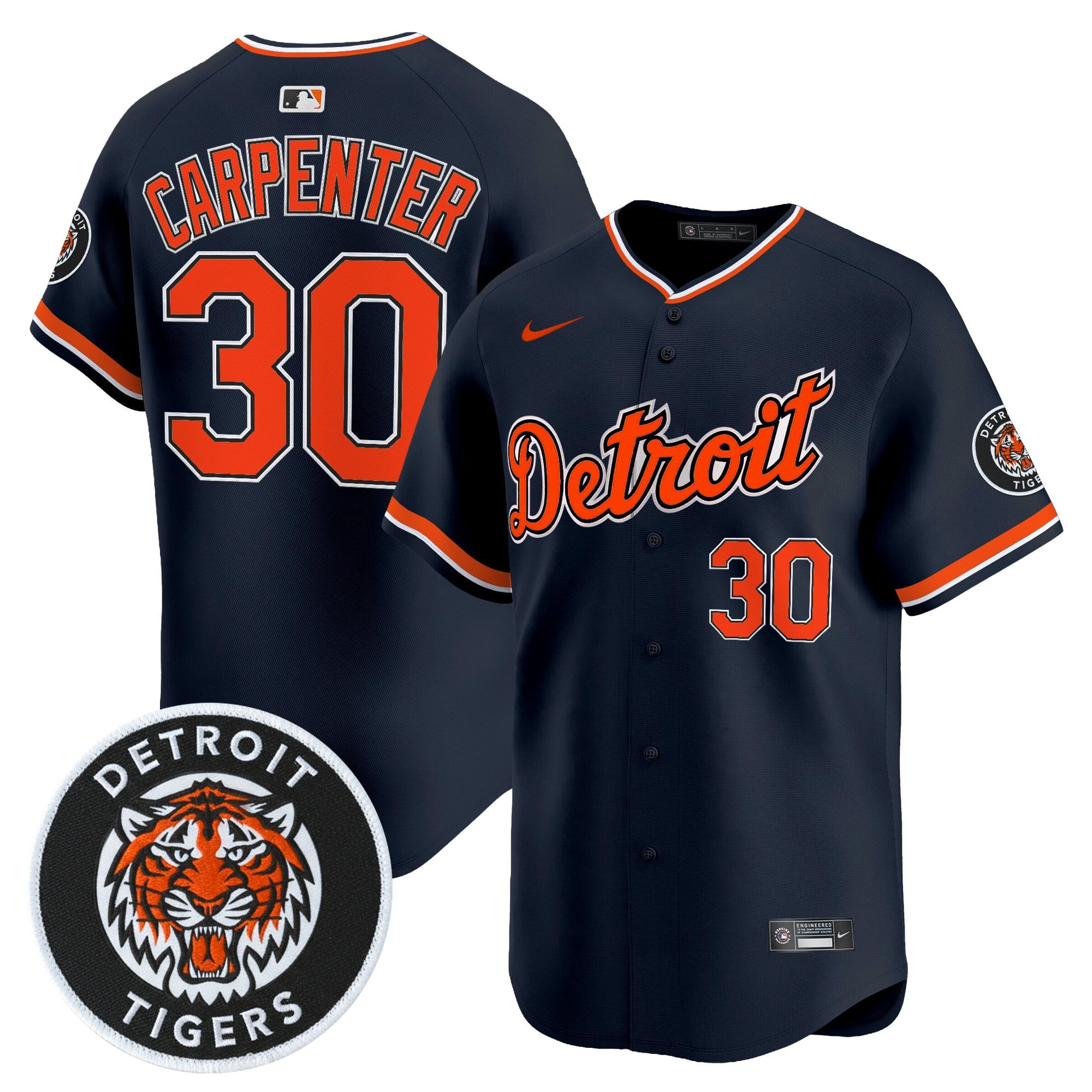 Men's Detroit Tigers 2026 Alternate Vapor Premier Limited Jersey - All Stitched