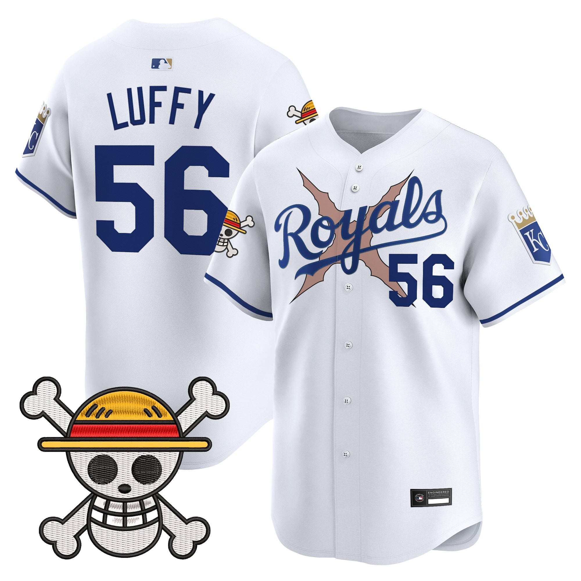 Men's Kansas City Royals x One Piece Vapor Premier Limited Jersey - Stitched