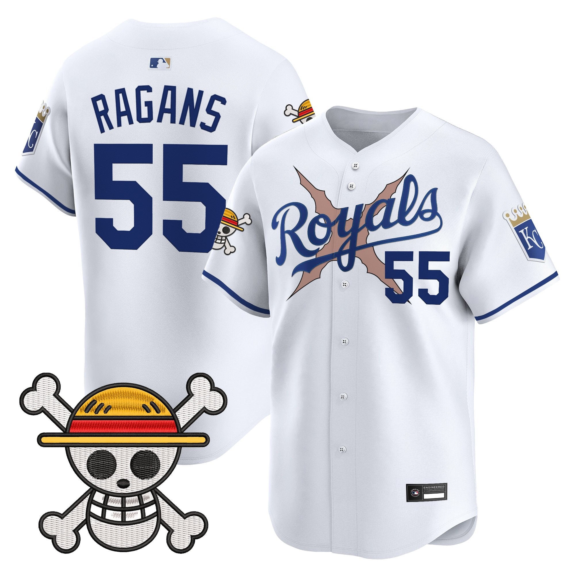 Men's Kansas City Royals x One Piece Vapor Premier Limited Jersey - Stitched