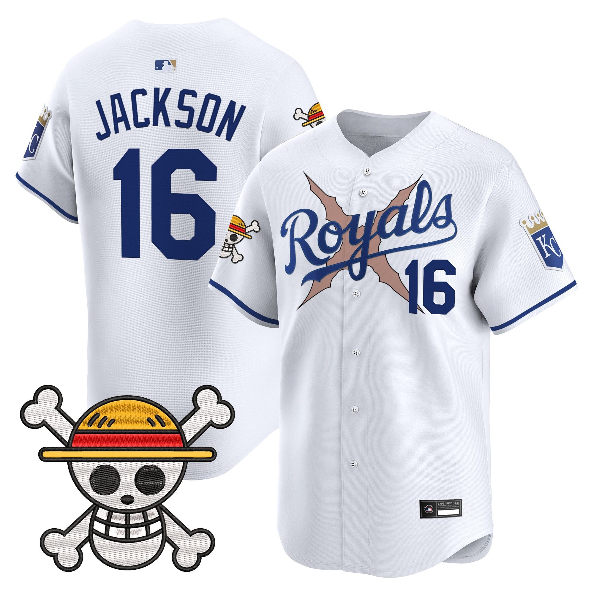 Men's Kansas City Royals x One Piece Vapor Premier Limited Jersey - Stitched