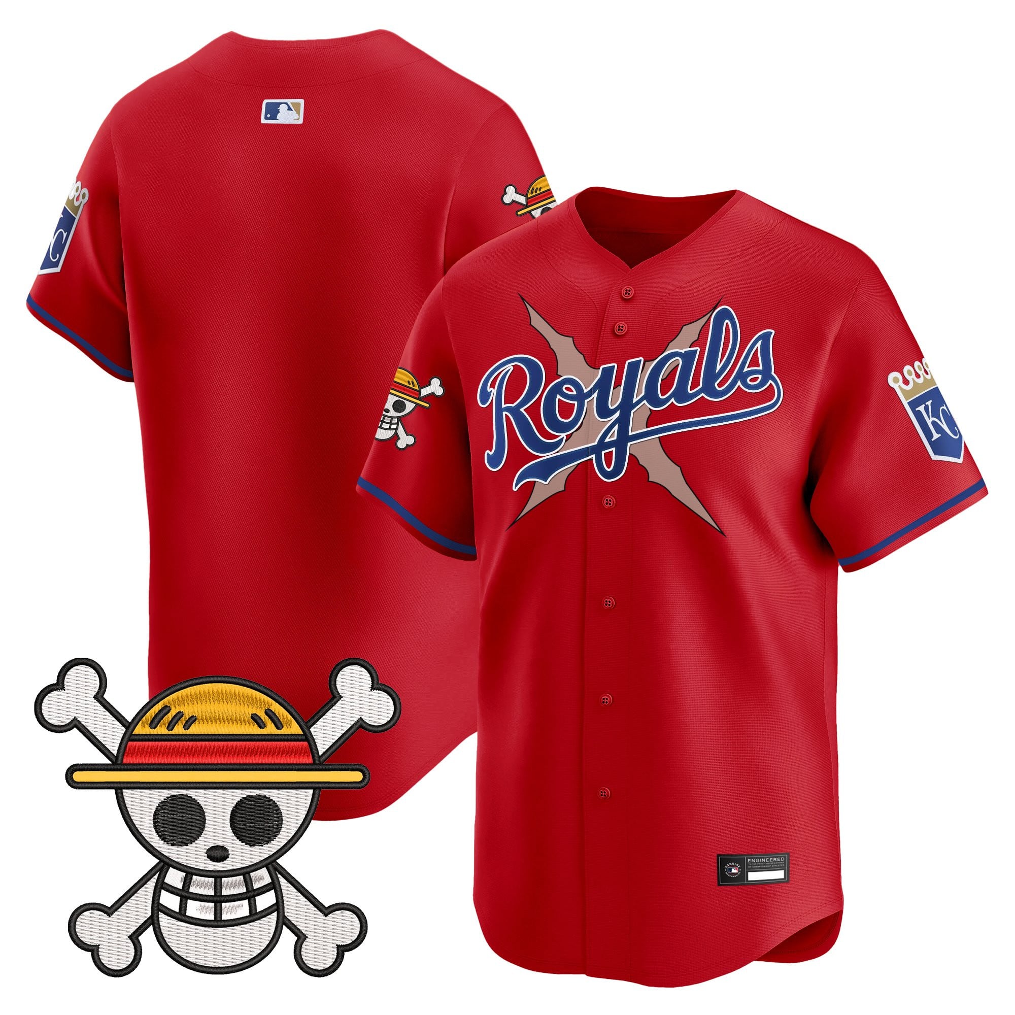 Men's Kansas City Royals x One Piece Vapor Premier Limited Jersey - Stitched