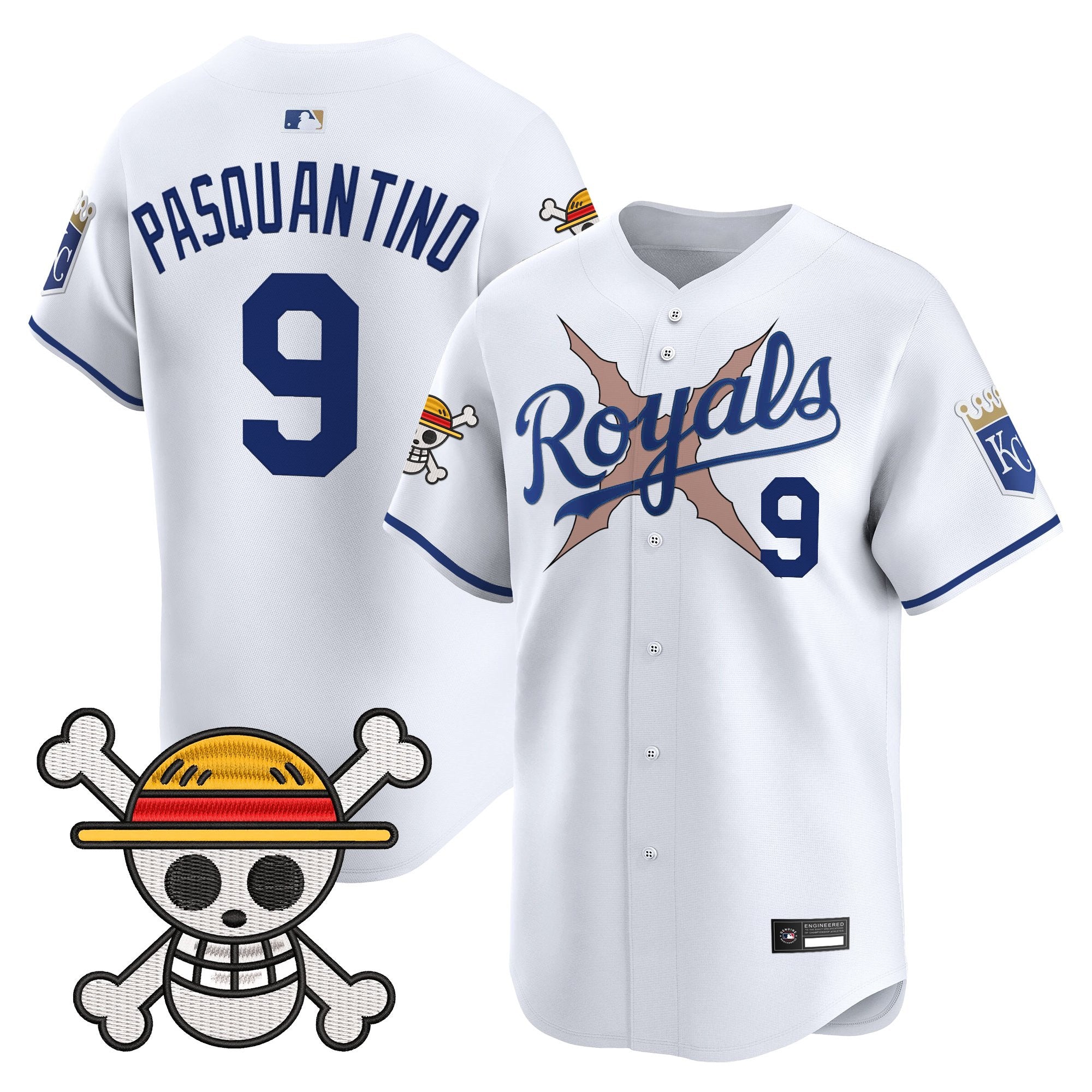 Men's Kansas City Royals x One Piece Vapor Premier Limited Jersey - Stitched