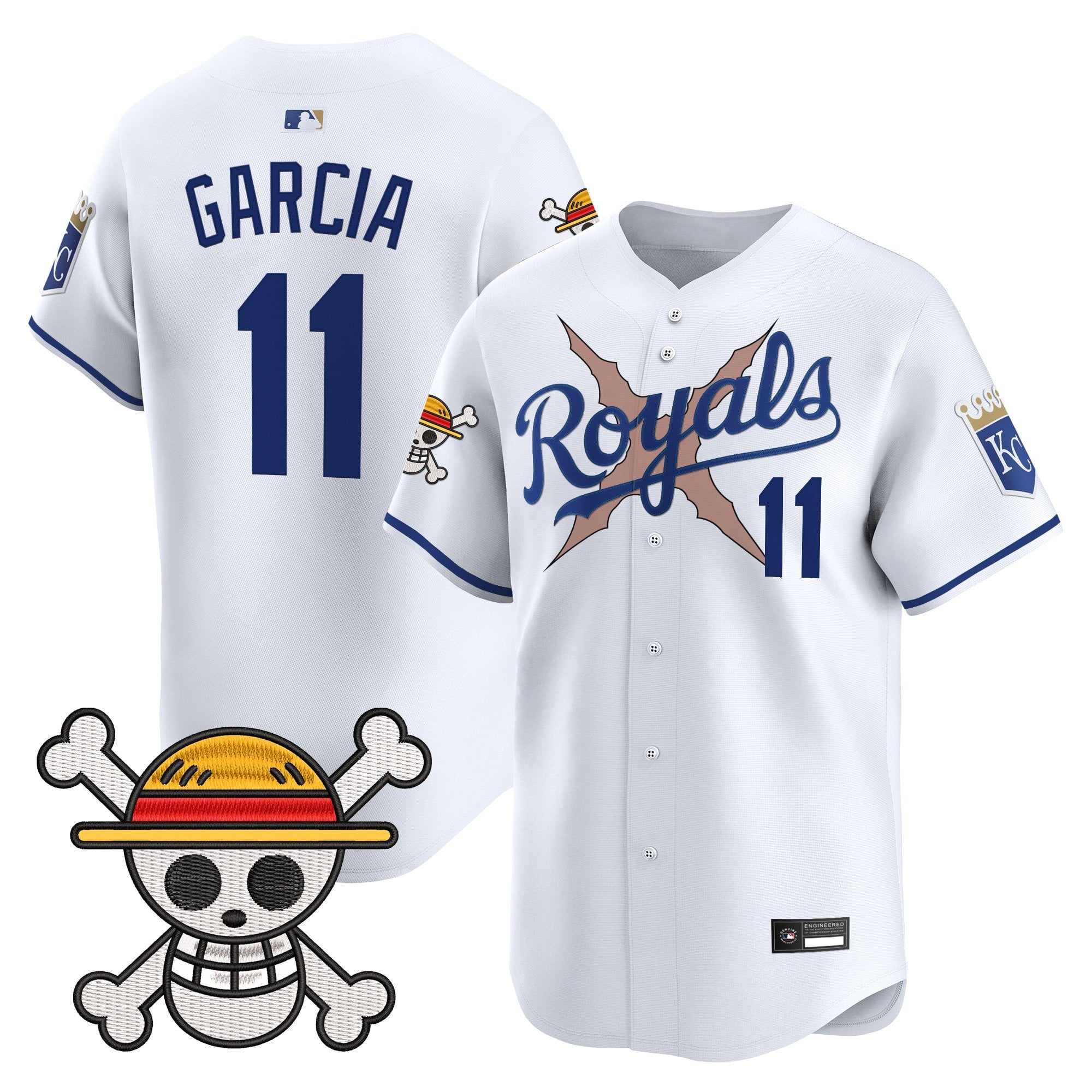 Men's Kansas City Royals x One Piece Vapor Premier Limited Jersey - Stitched